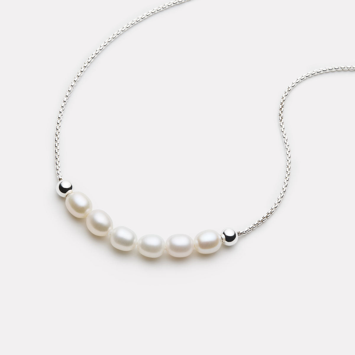 NAJO Shoreline Pearl Bracelet Silver