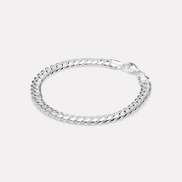 Najo Cuban Men's Silver Bracelet