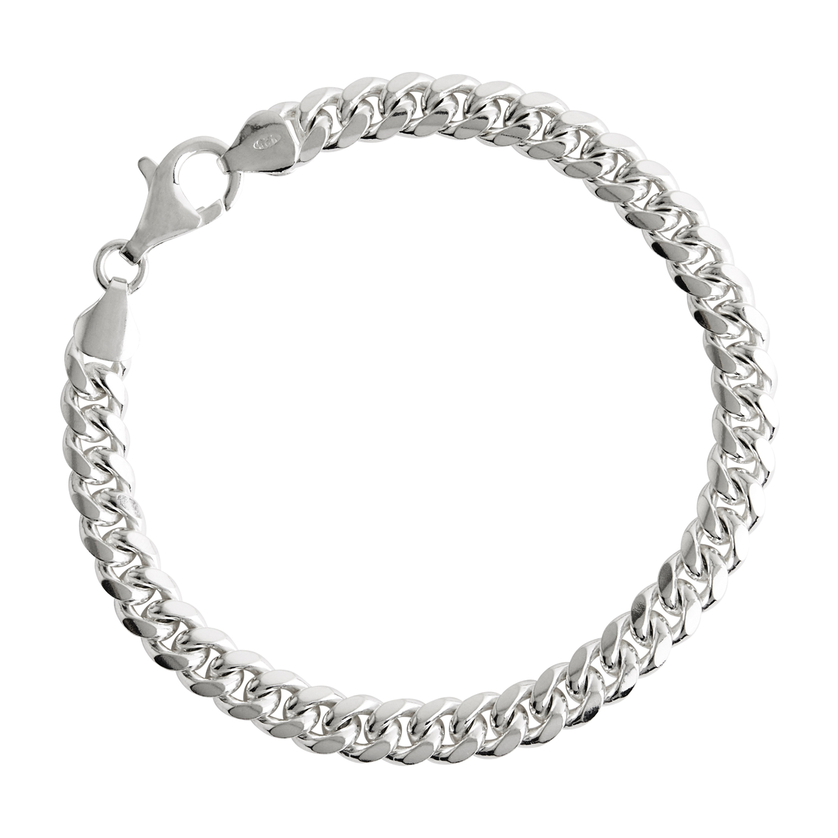 Najo Sterling Silver Curban Bracelet, 21cm