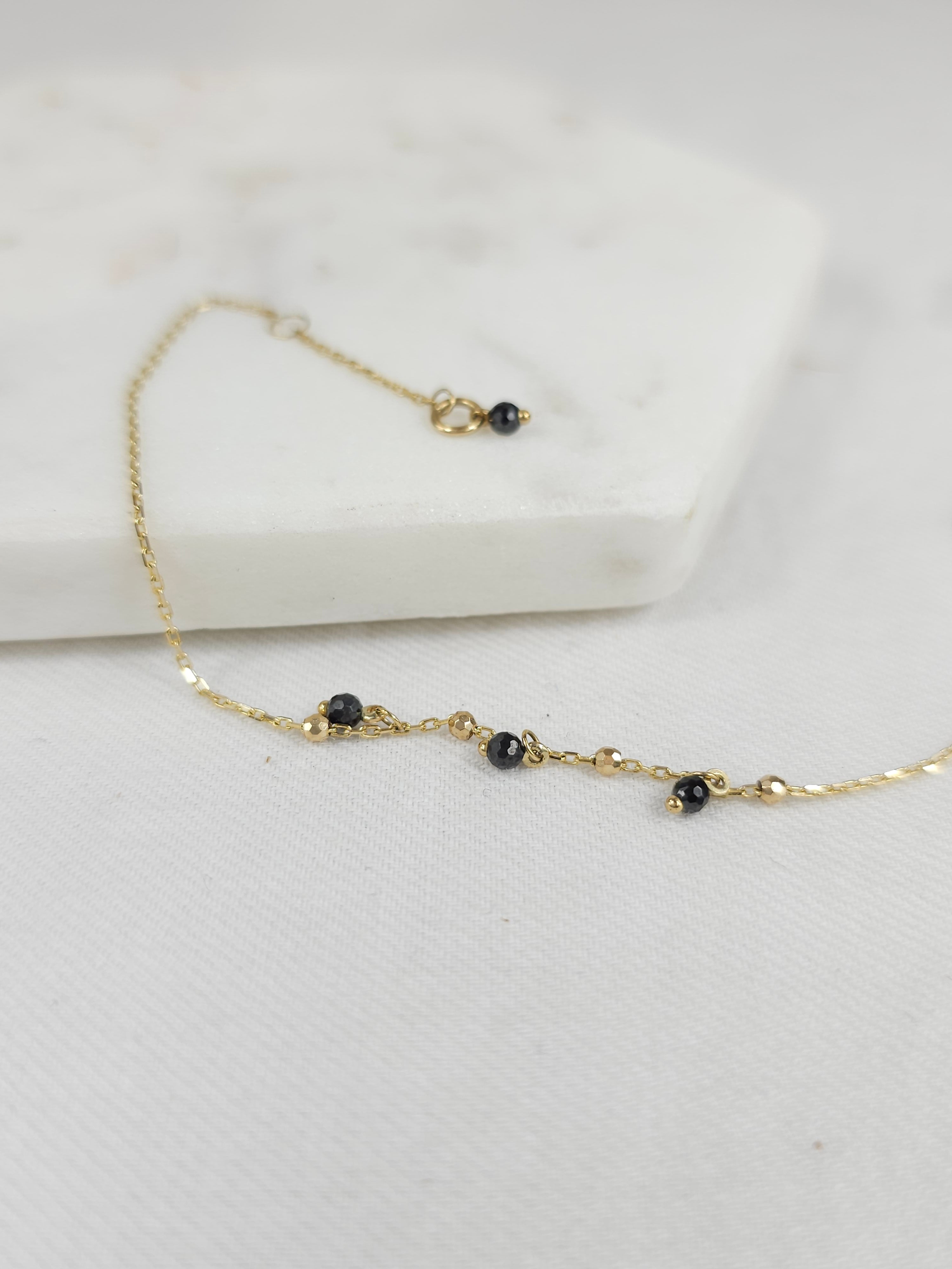 9ct Yellow Gold Ball Bracelet, 20cm