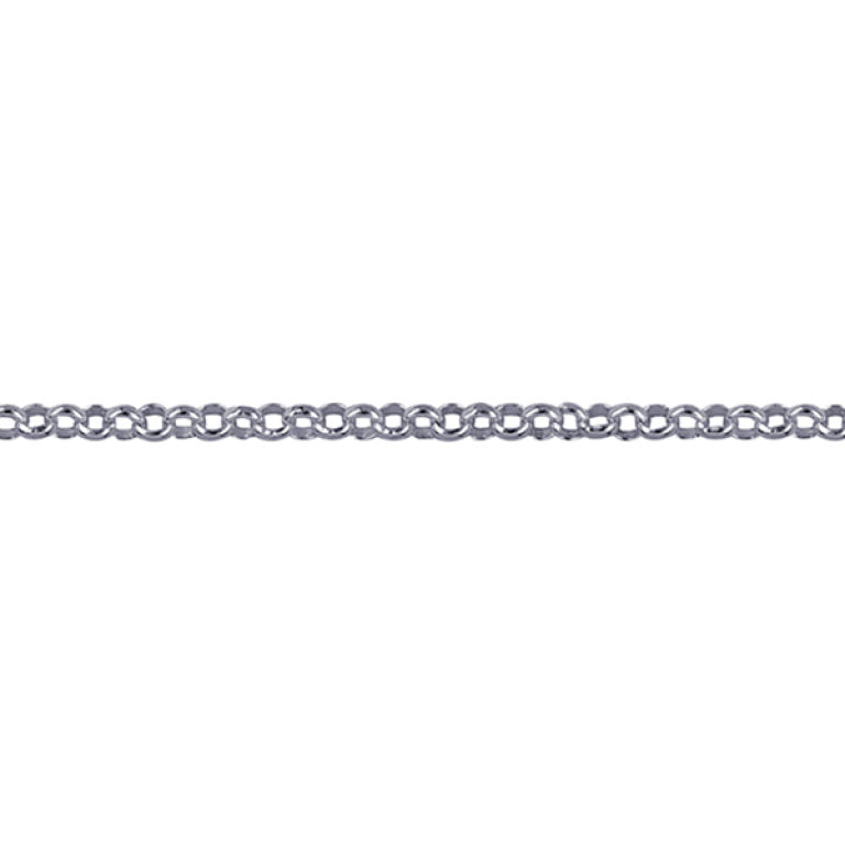 Sterling Silver Round Belcher Chain, 1.9mm, 60cm