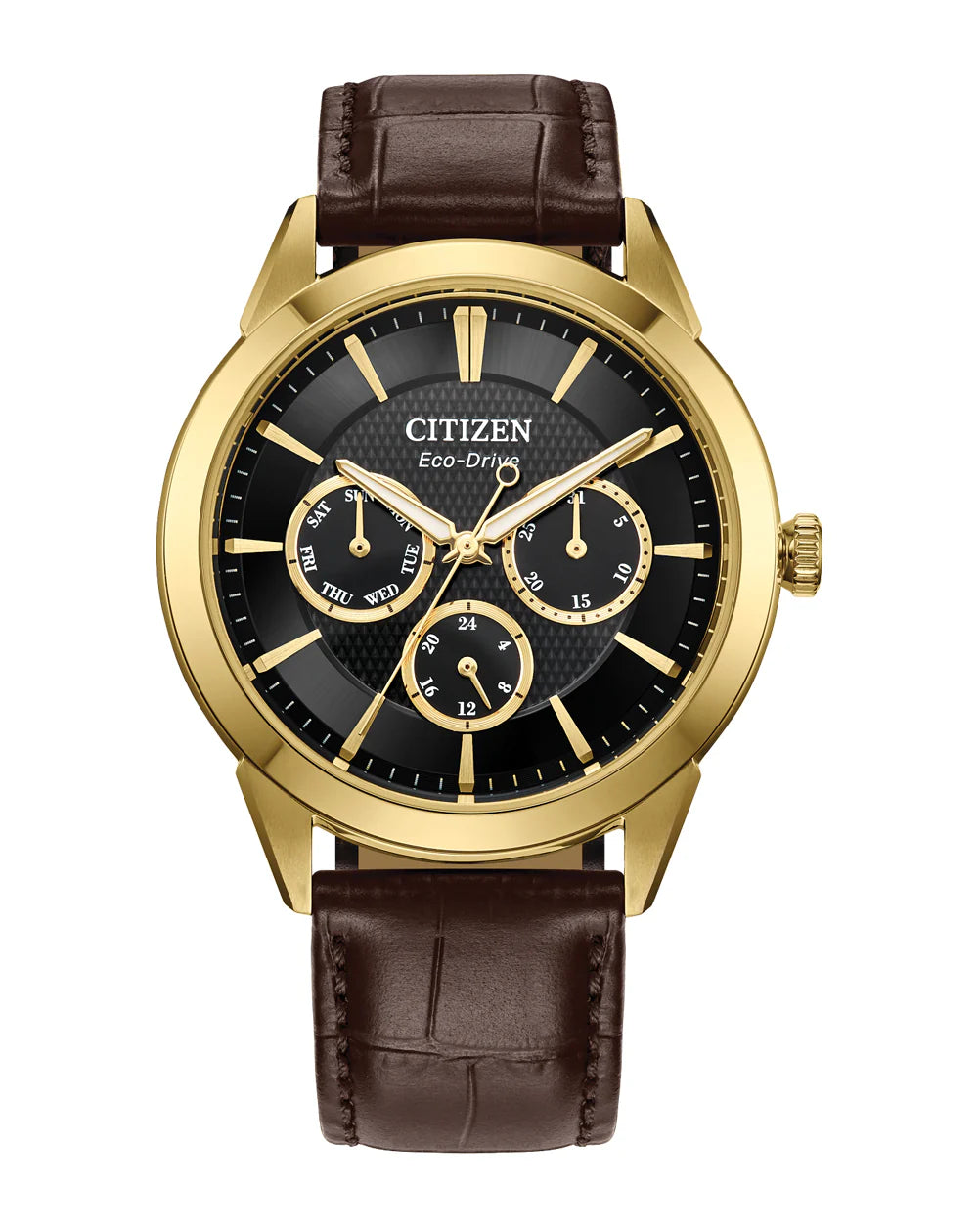 Citizen Eco-Drive Black Dial Watch, 40mm