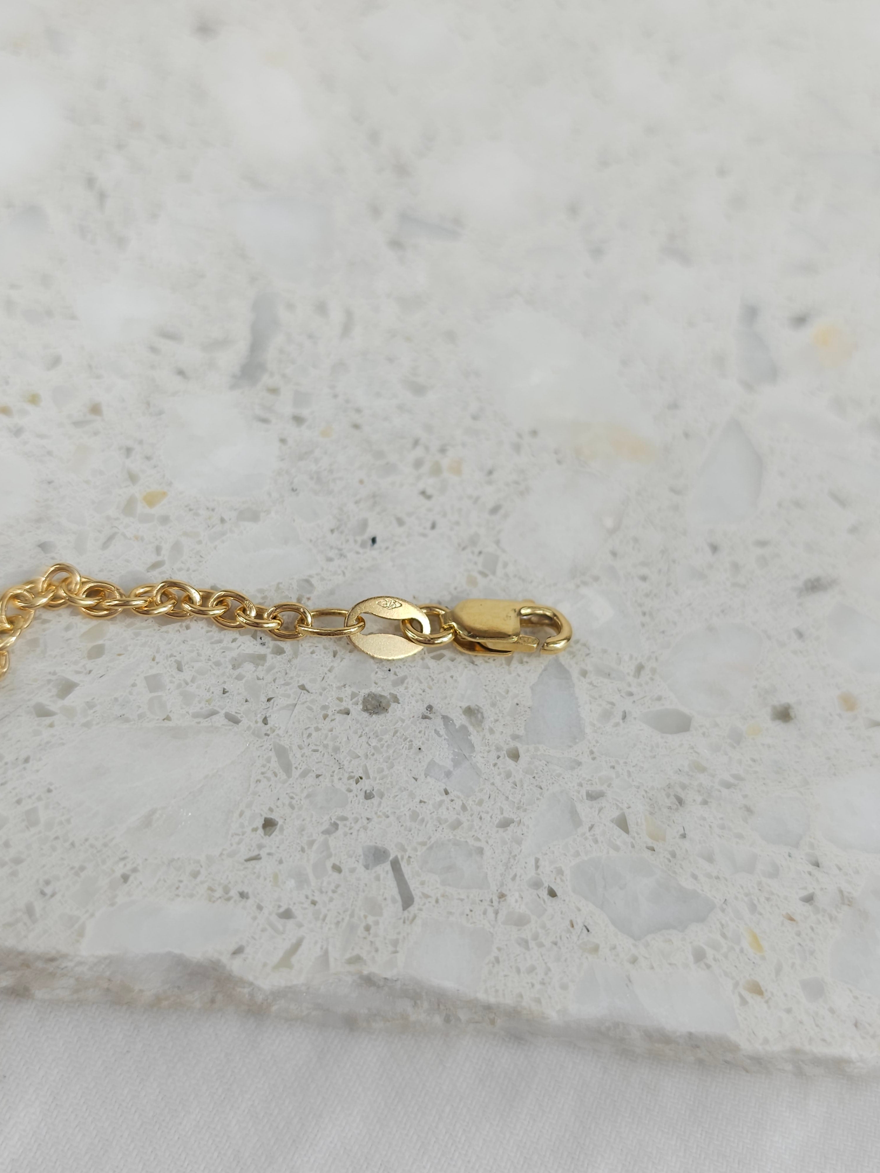 9ct Yellow Gold 3.2mm Oval Belcher Bracelet