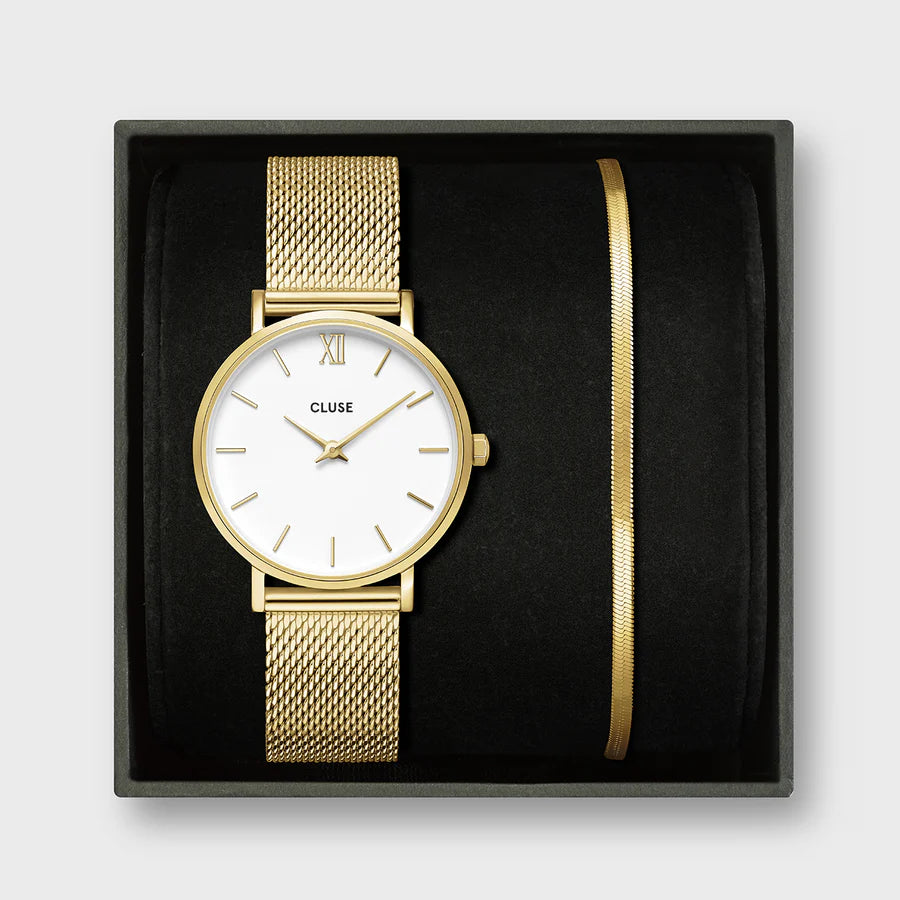 Cluse Gift Box Minuit Gold Watch, CG10215