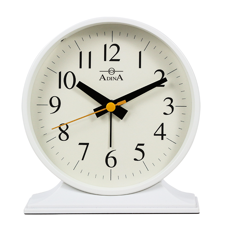 Adina White Alarm Clock, CLA11008-WH