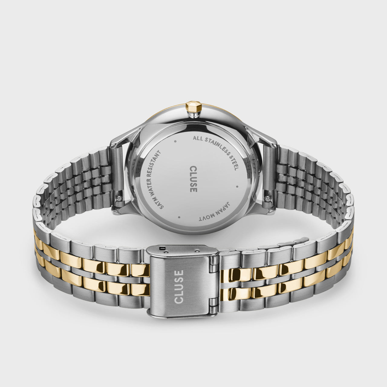Cluse Minuit Multifunction Silver and Yellow Gold Watch, CW10704