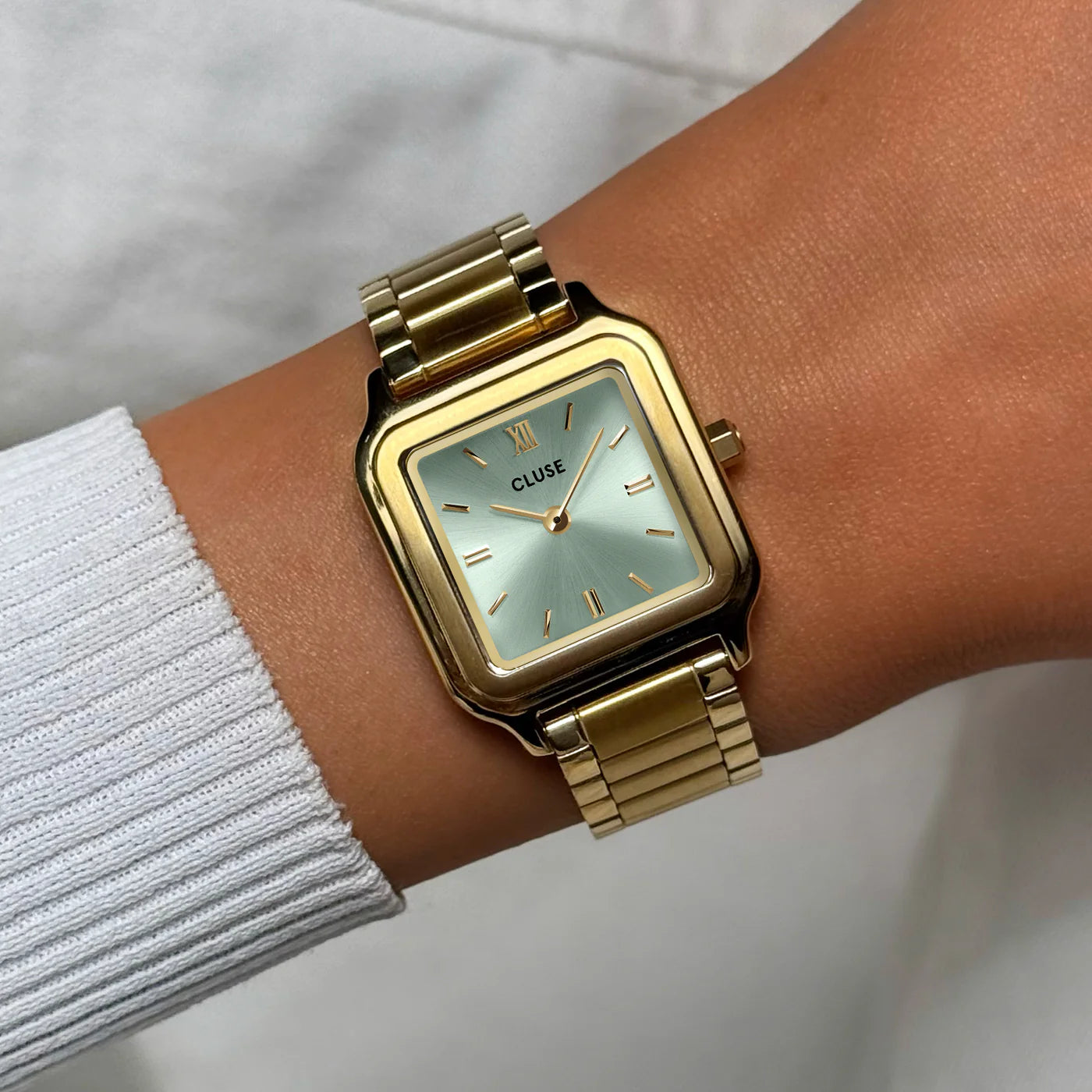 Cluse Gracieuse Sage Green and Gold Watch, CW11909