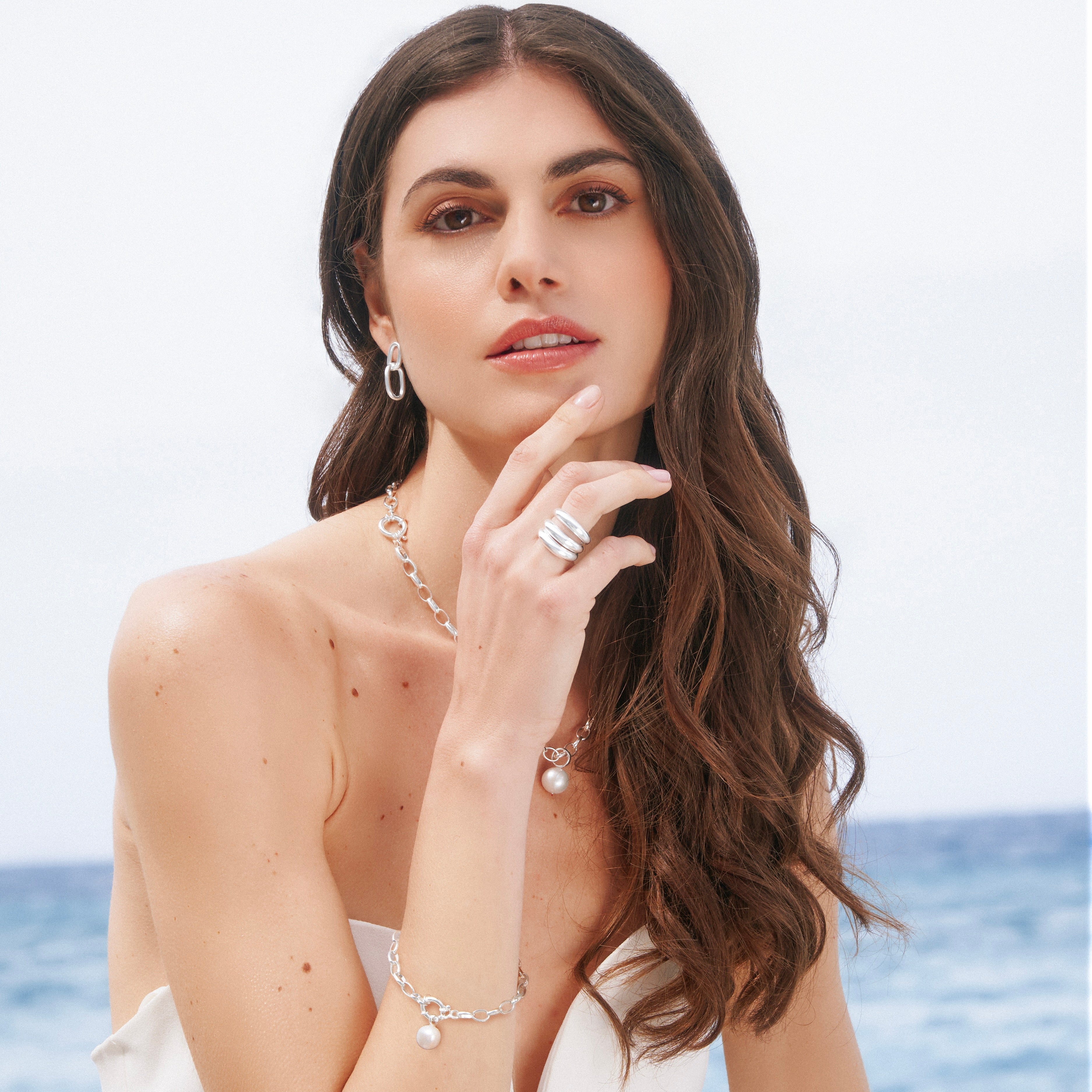 NAJO Mermaid Earrings Silver