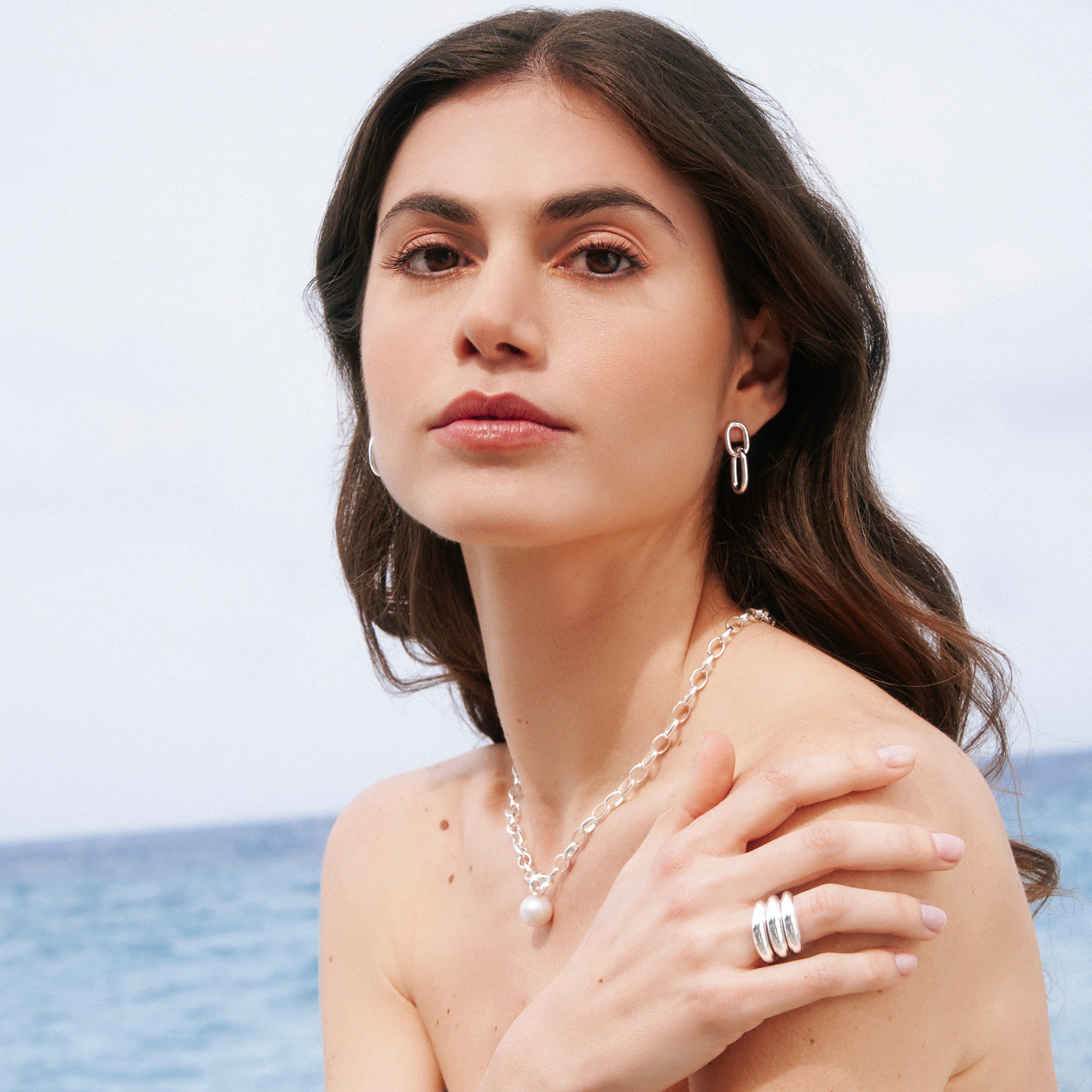 NAJO Mermaid Earrings Silver