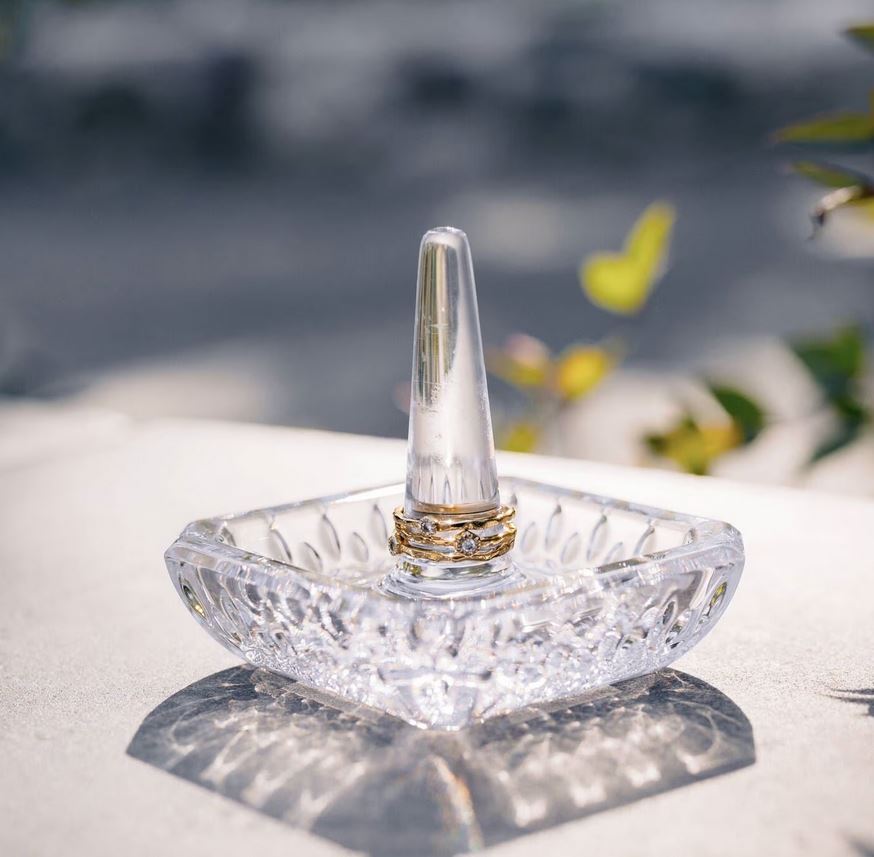 Waterford Lismore Square Ring Holder