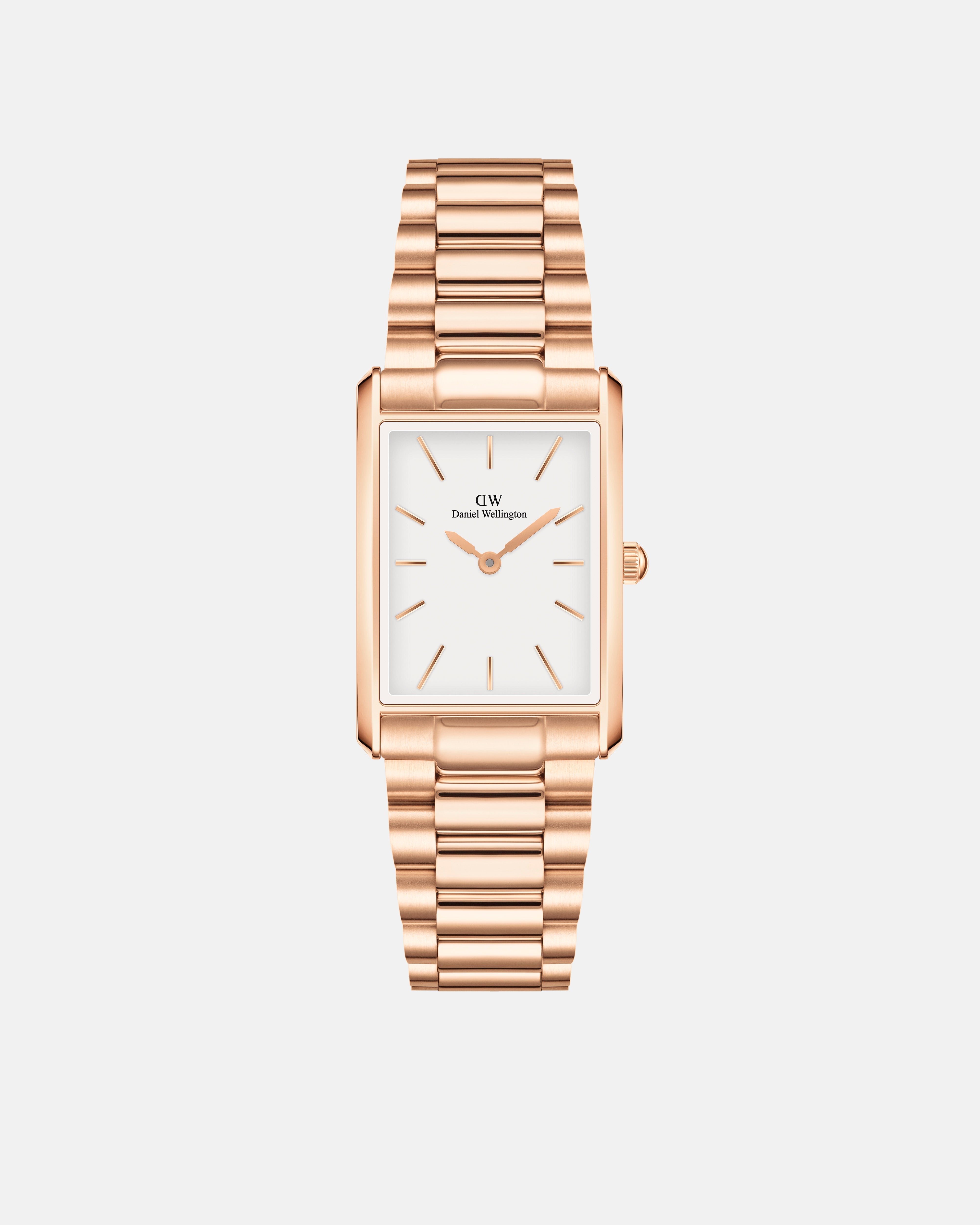 Daniel Wellington Bound 32x22 3-Link Rose Gold White Watch