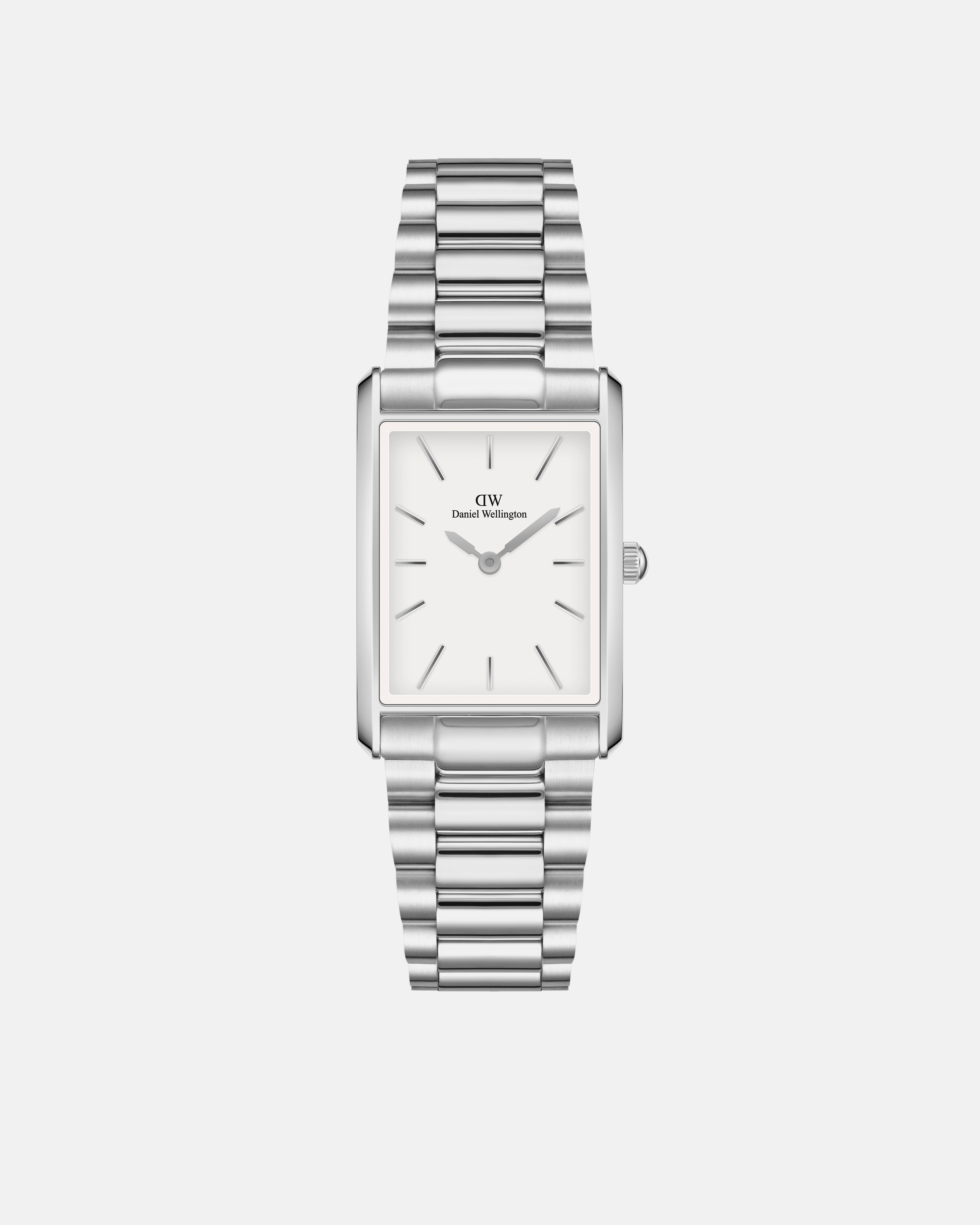 Daniel Wellington Bound 32x22 3-Link Silver White Watch