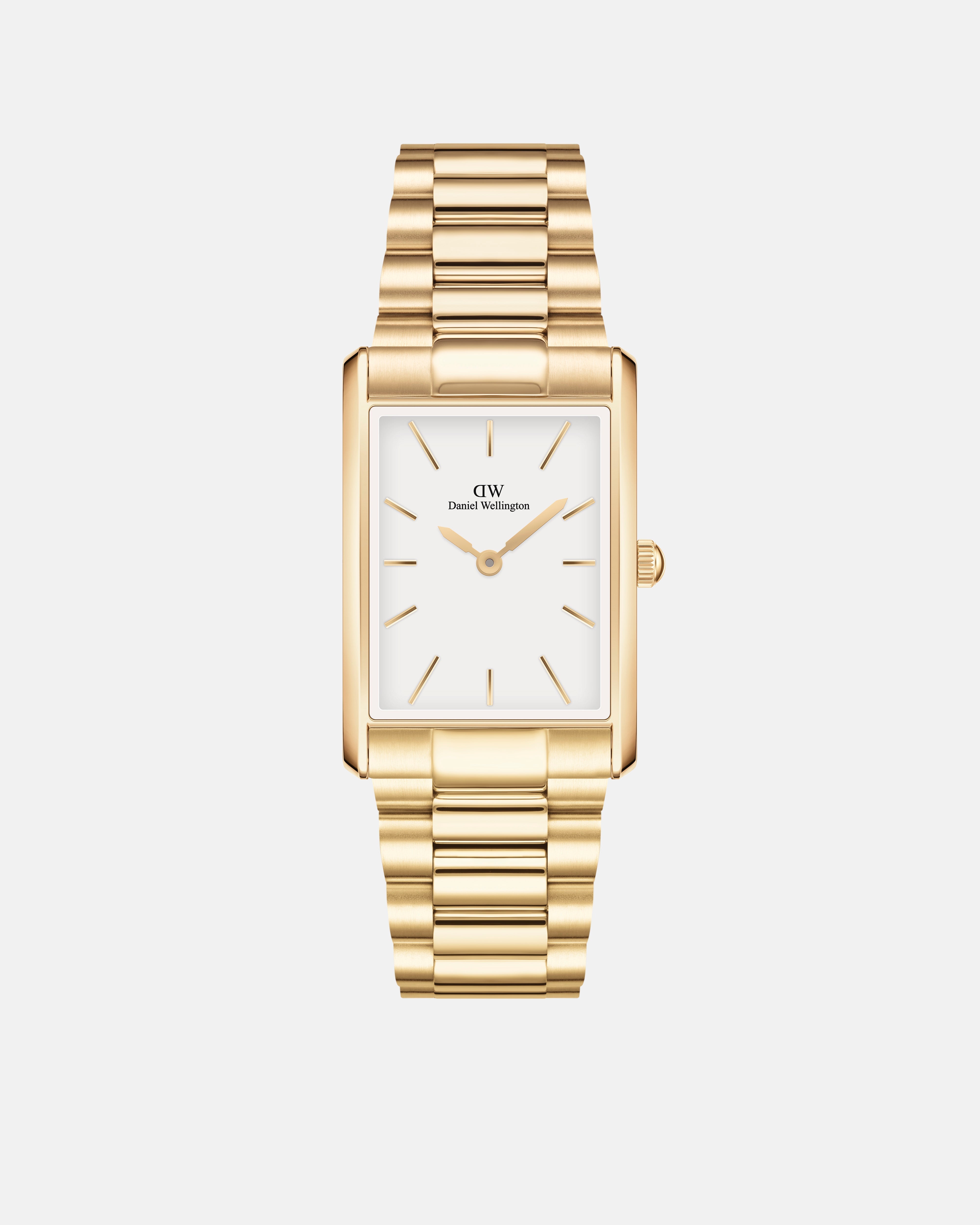 Daniel Wellington Bound 35x24 3-Link Gold White Watch