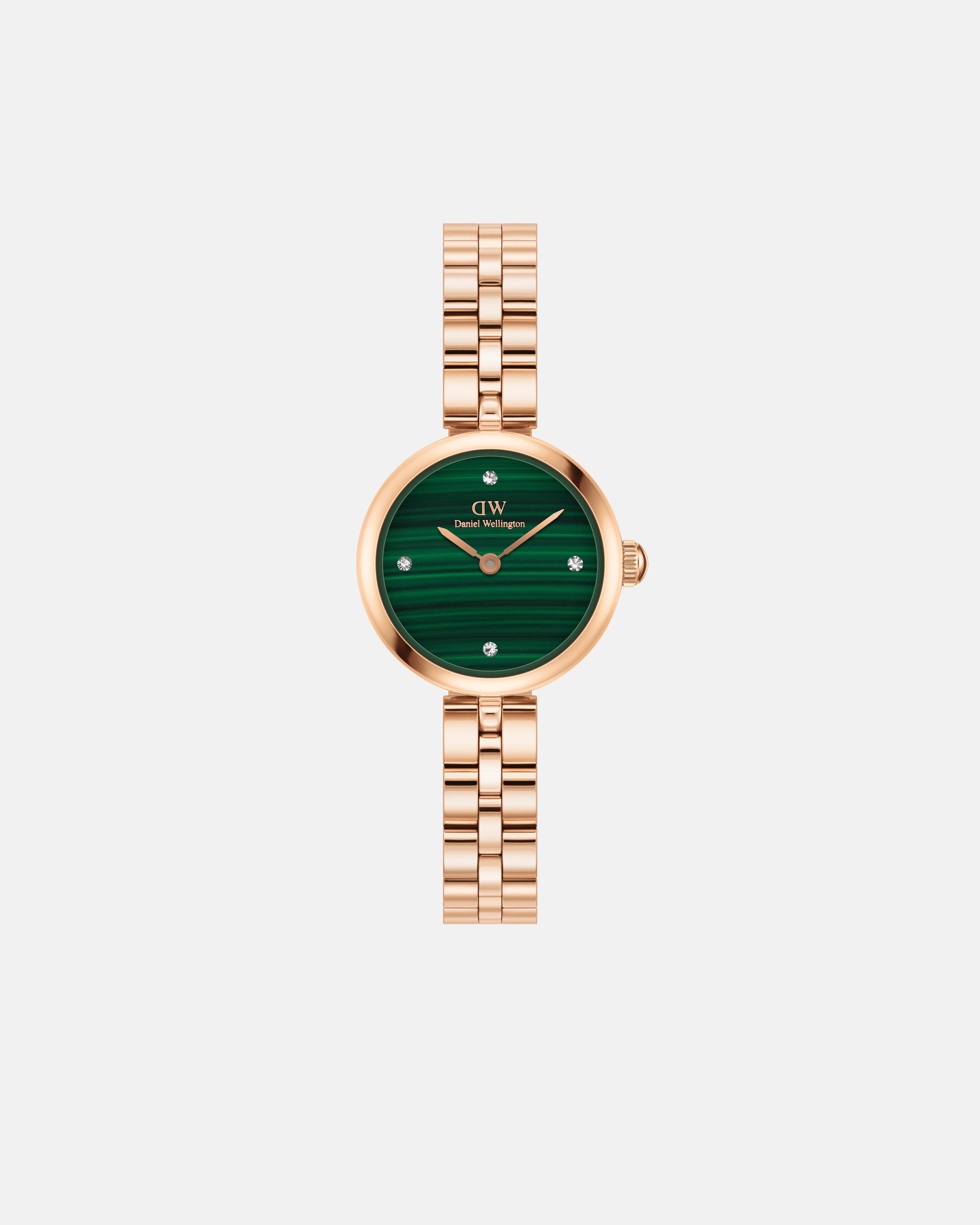Daniel Wellington Elan Jewellery Watch 22 Rose Gold Real Malachite Watch