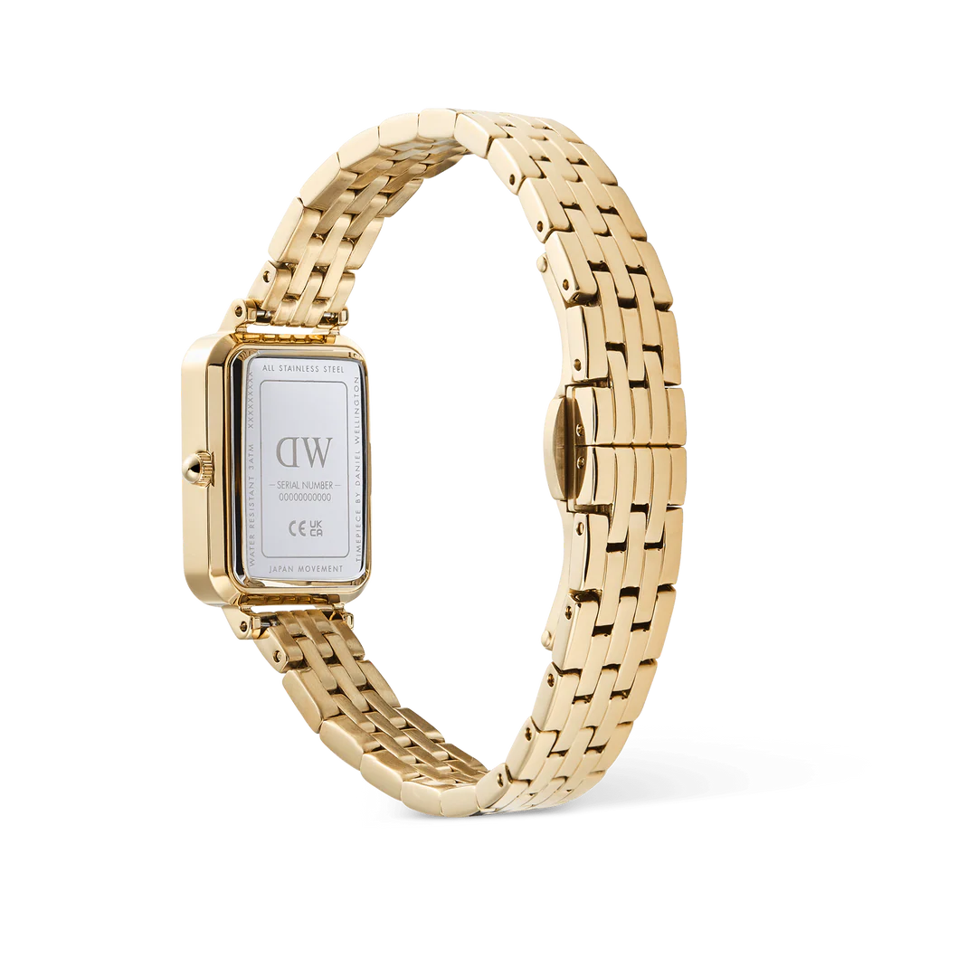 Daniel Wellington Quadro 20x26 Roman Numerals Gold Watch