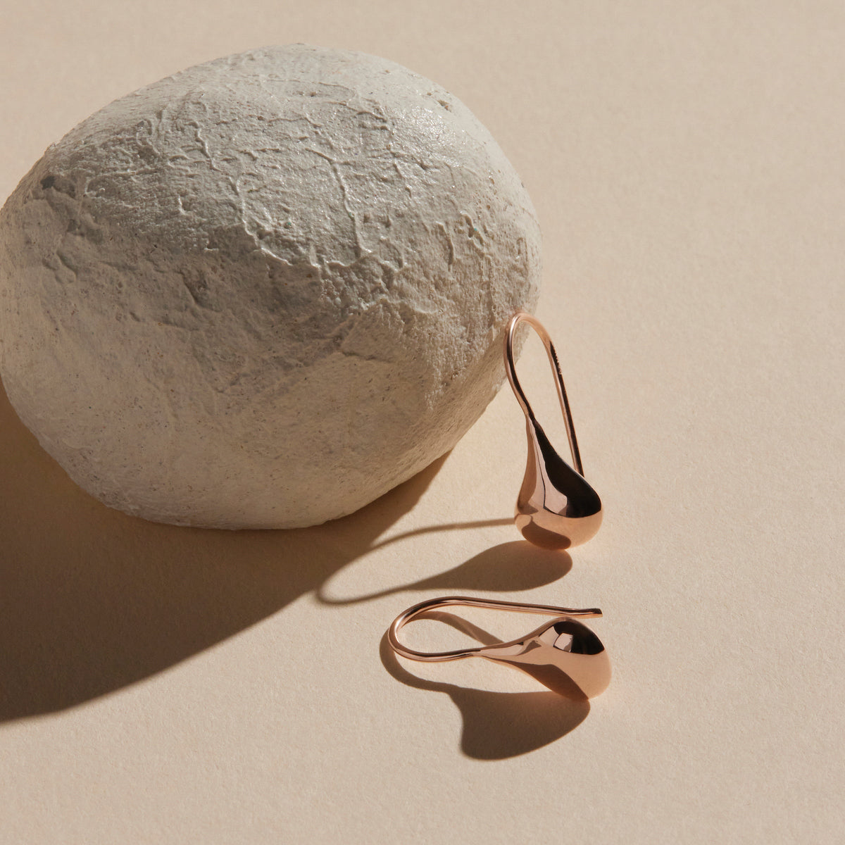 Najo Baby Tears Rose Gold Earrings