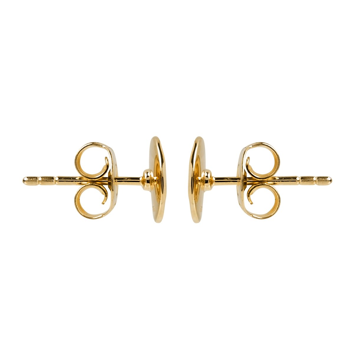 NAJO Double Beat Yellow Gold Stud Earring