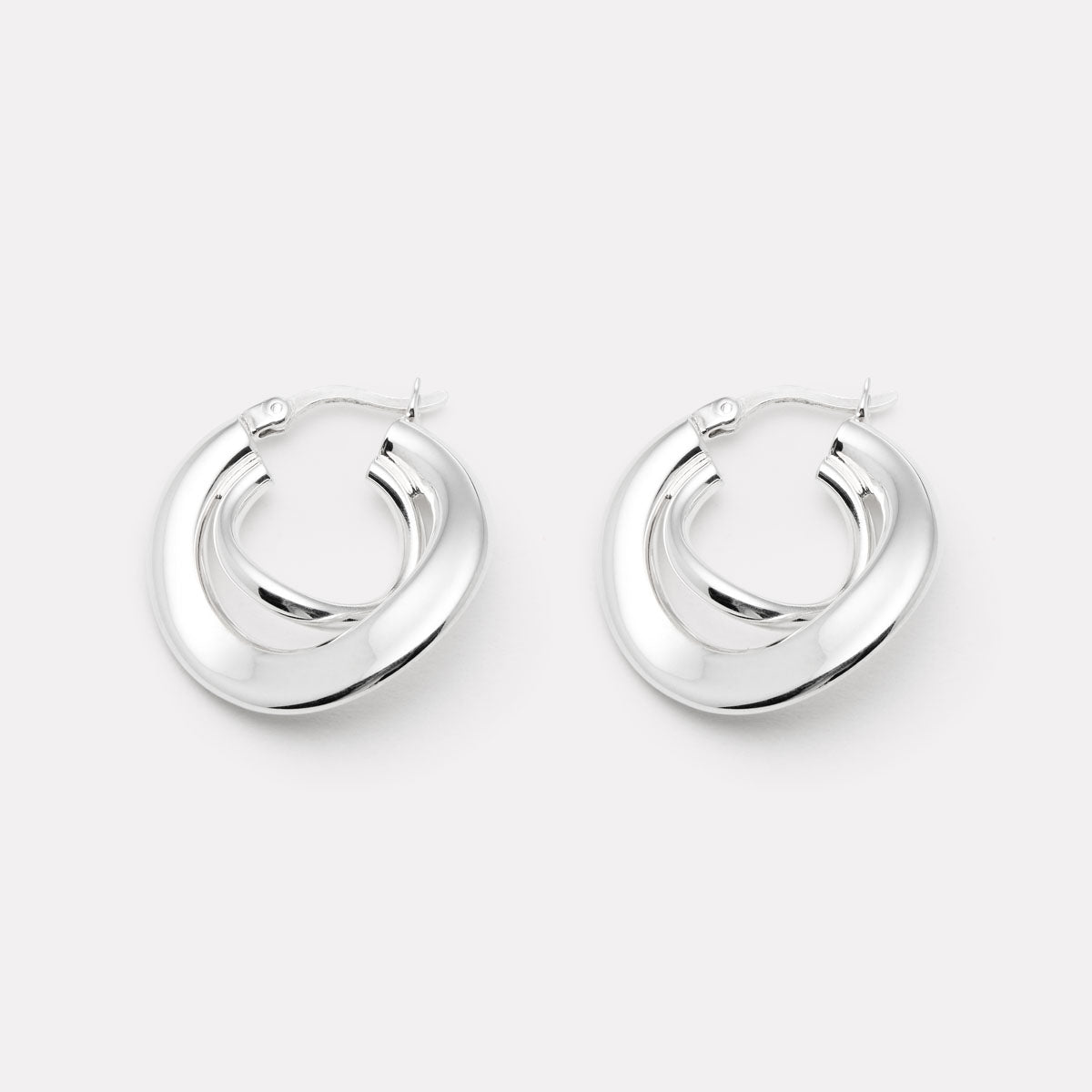 NAJO Sterling Silver Baby Strudel Hoop