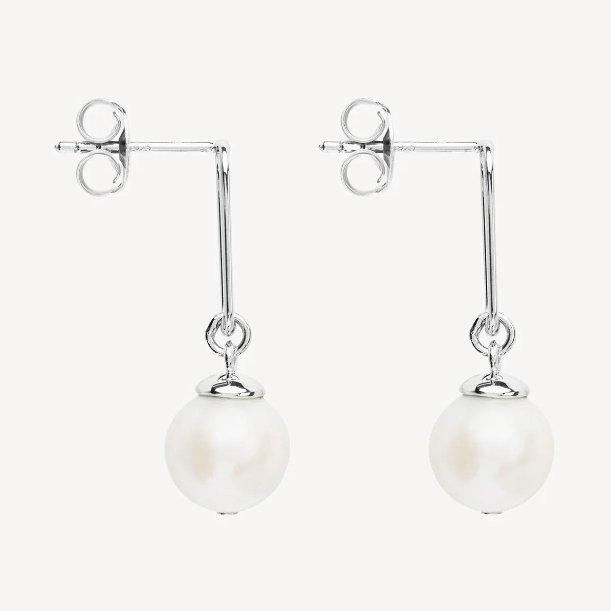 NAJO The Echantress Pearl Drop Stud Silver