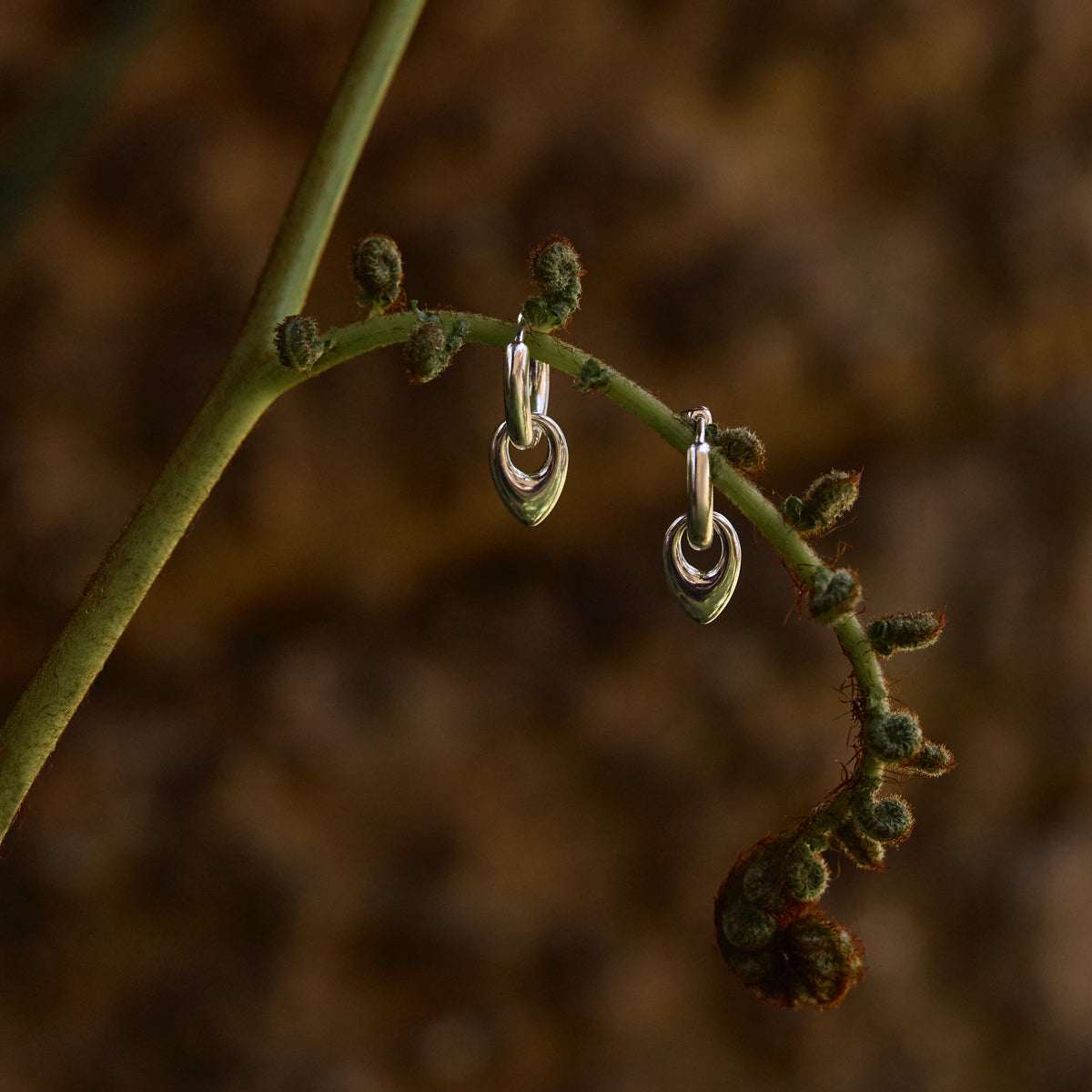Najo Petal Huggie Earrings