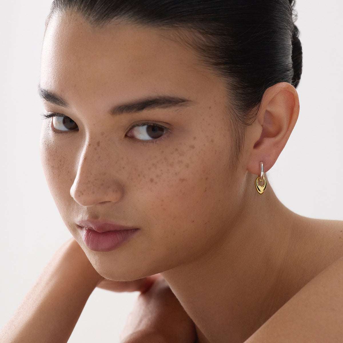 Najo Petal Huggie Earrings