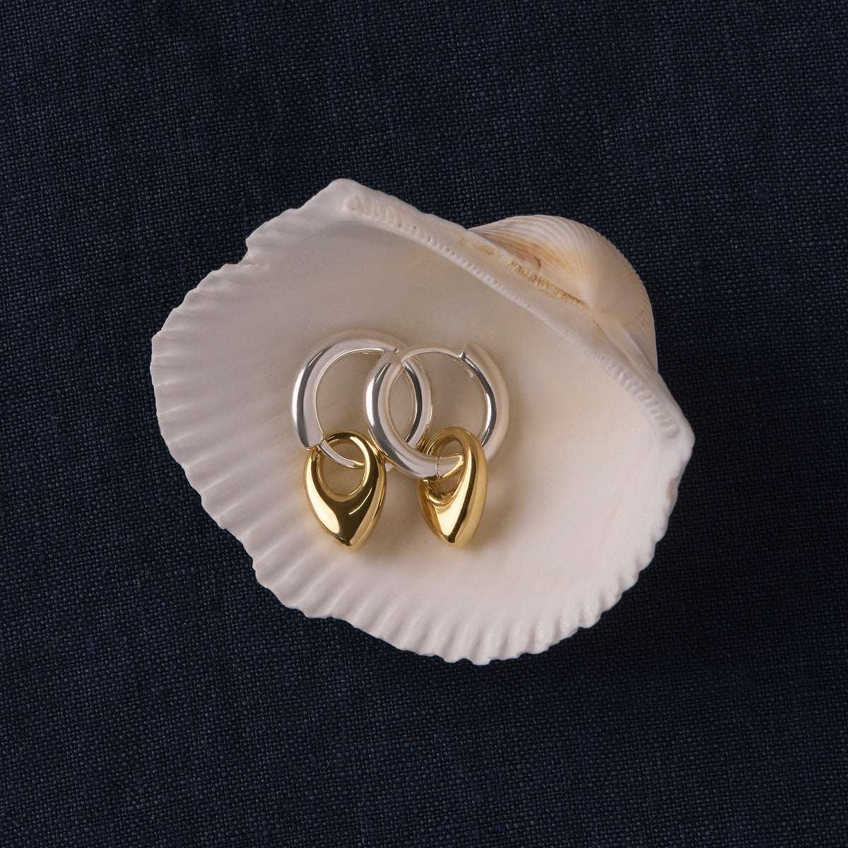 Najo Petal Huggie Earrings
