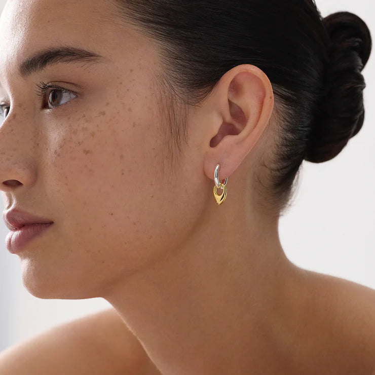 Najo Petal Huggie Earrings