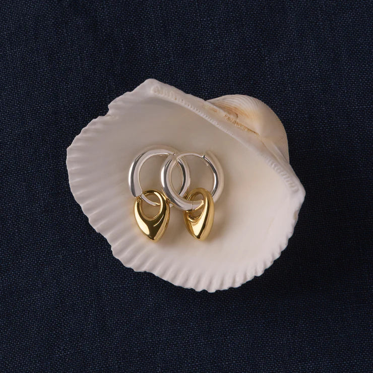 Najo Petal Huggie Earrings