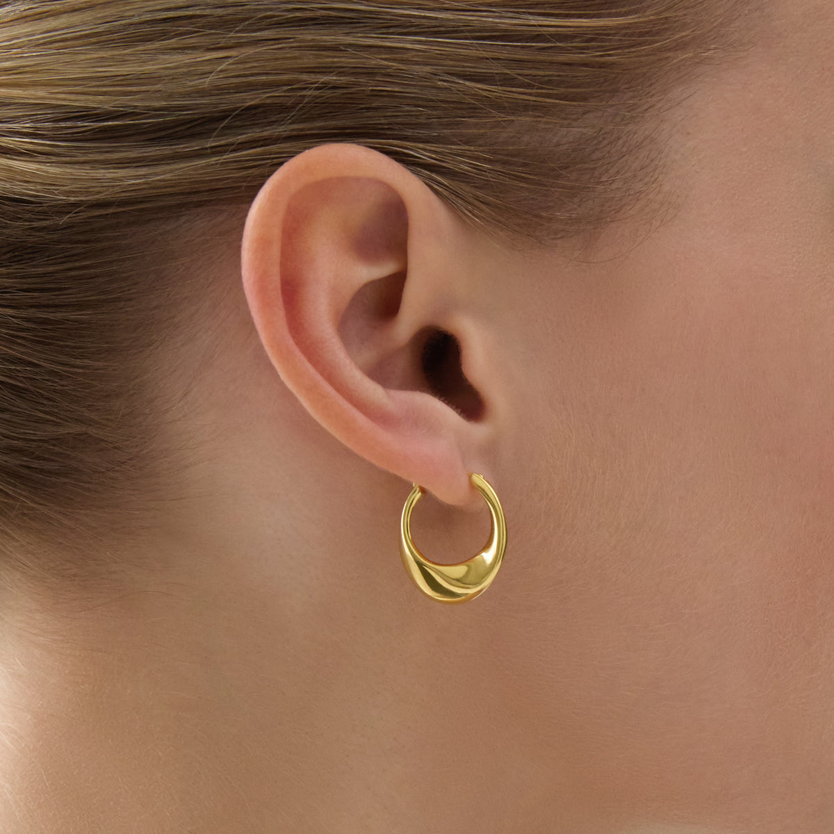 NAJO Rise Earrings Yellow Gold Plated