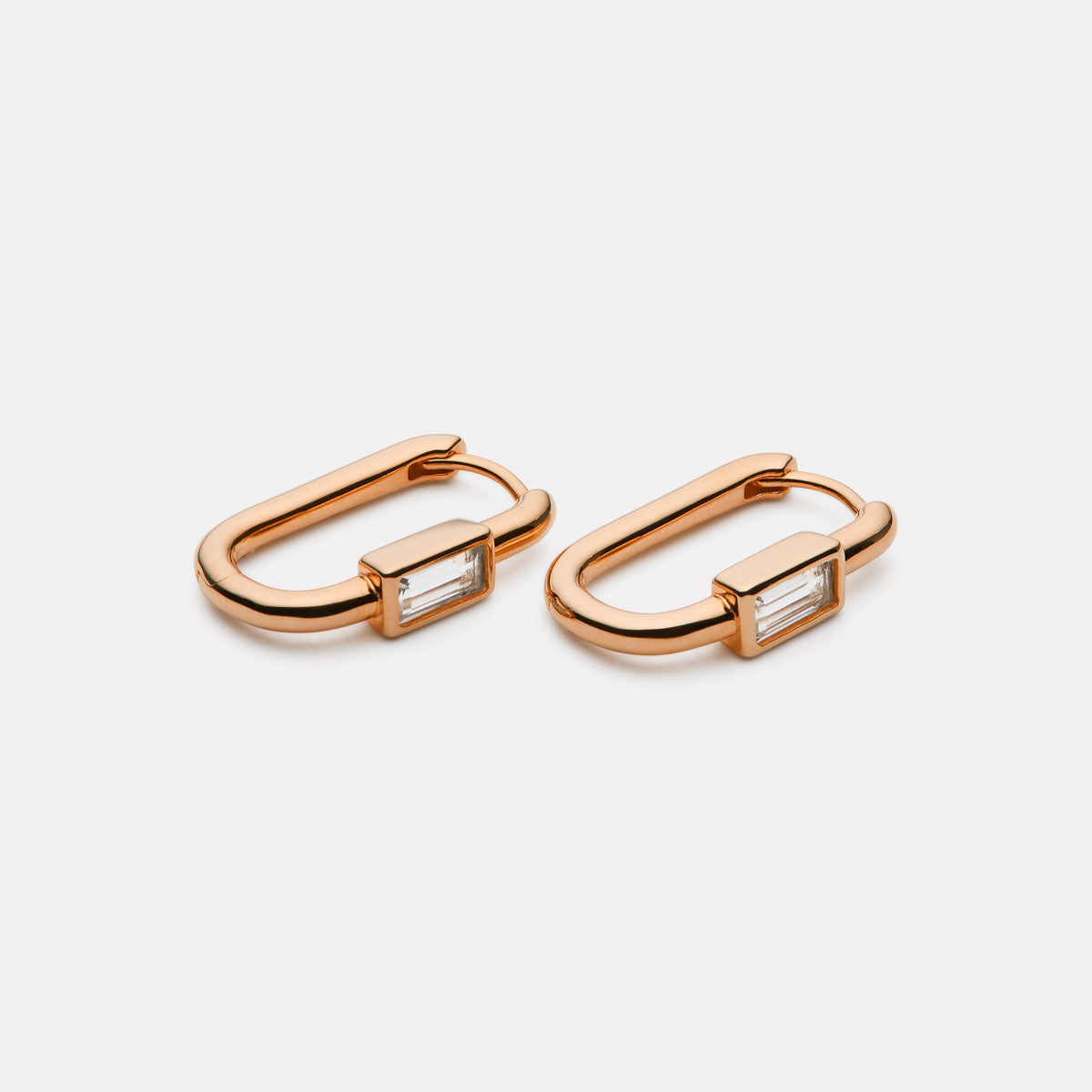 NAJO Skye Cubic Zirconia Earrings Rose Gold Plated