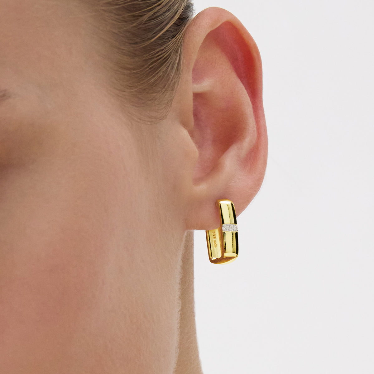 NAJO Starlight Cubic Zirconia Earrings Yellow Gold Plated