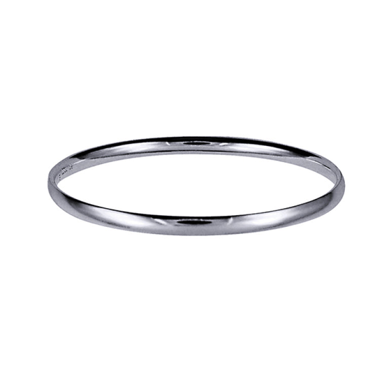 Sterling Silver Solid Bangle, 47mm