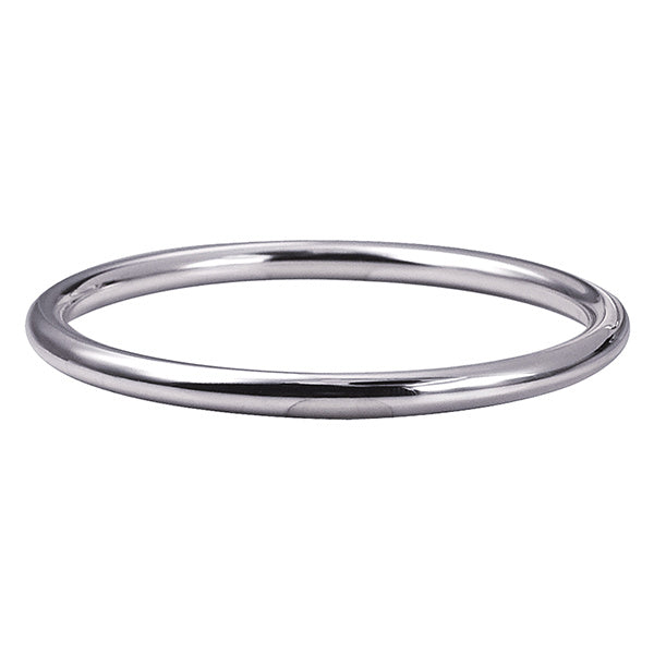 Sterling Silver Solid Golf Bangle, 60mm