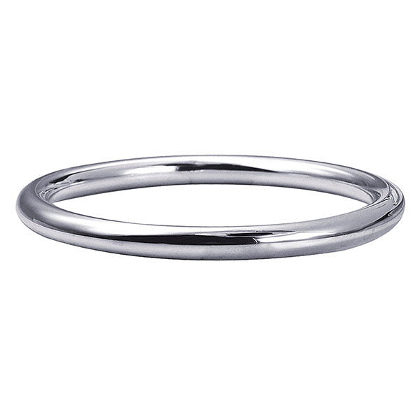 Sterling Silver Solid Golf Bangle, 64mm