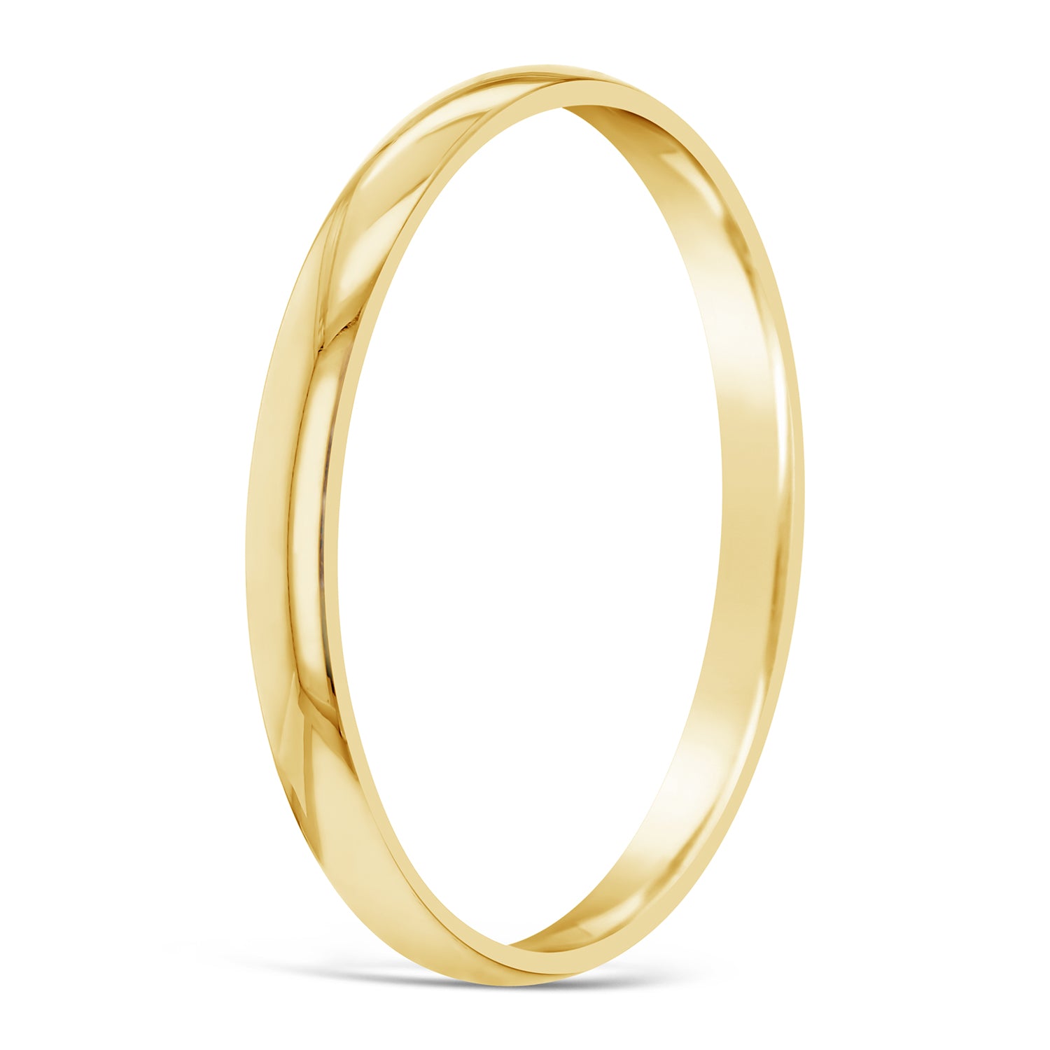 9ct Yellow Gold Silver filled bangle, 65mm