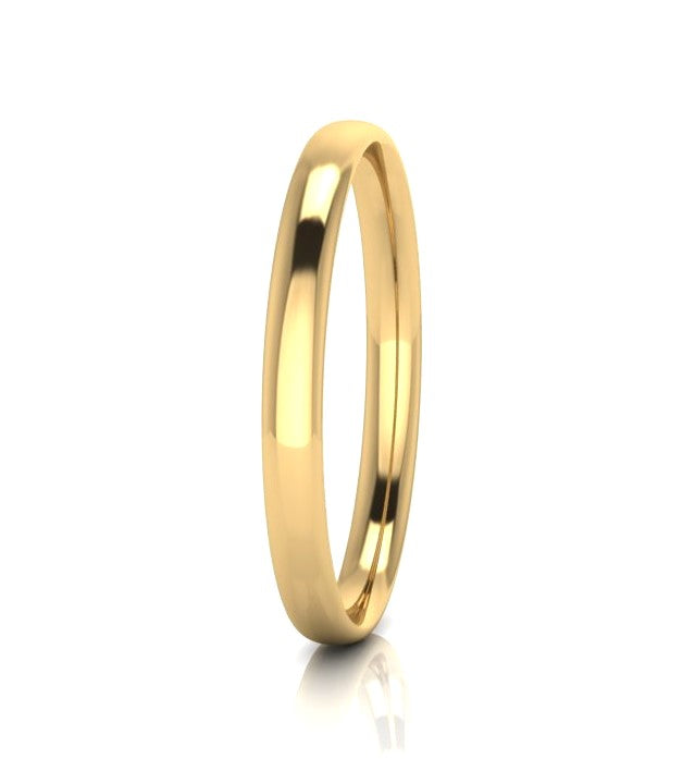 9ct Yellow Gold Silver Filled bangle, 65mm