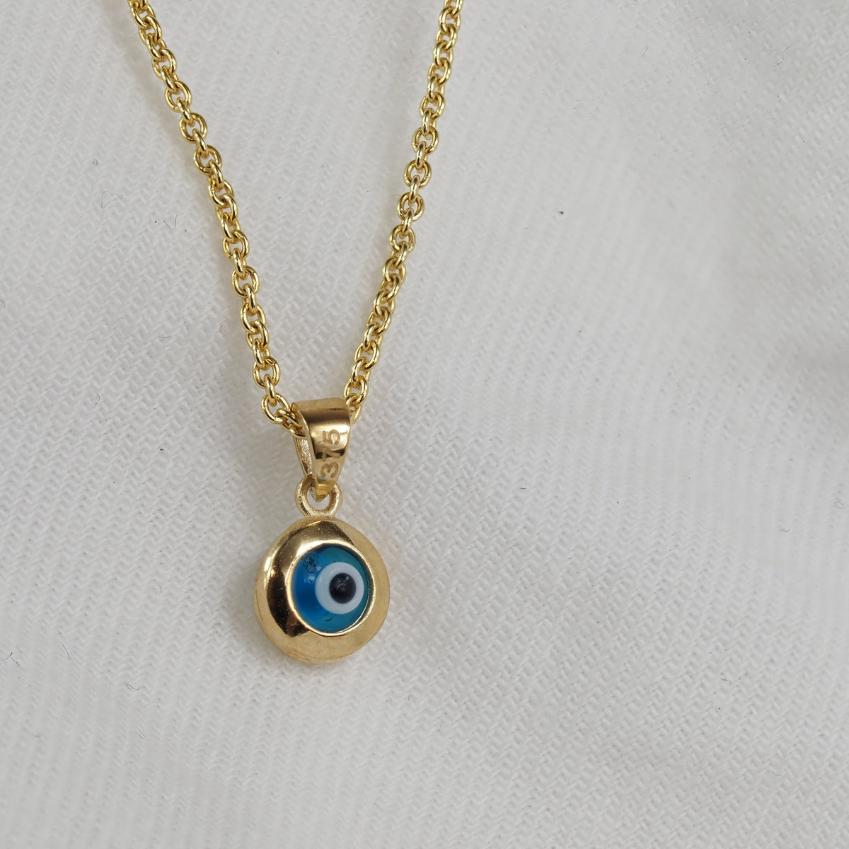 9ct Yellow Gold Greek Eye Pendant