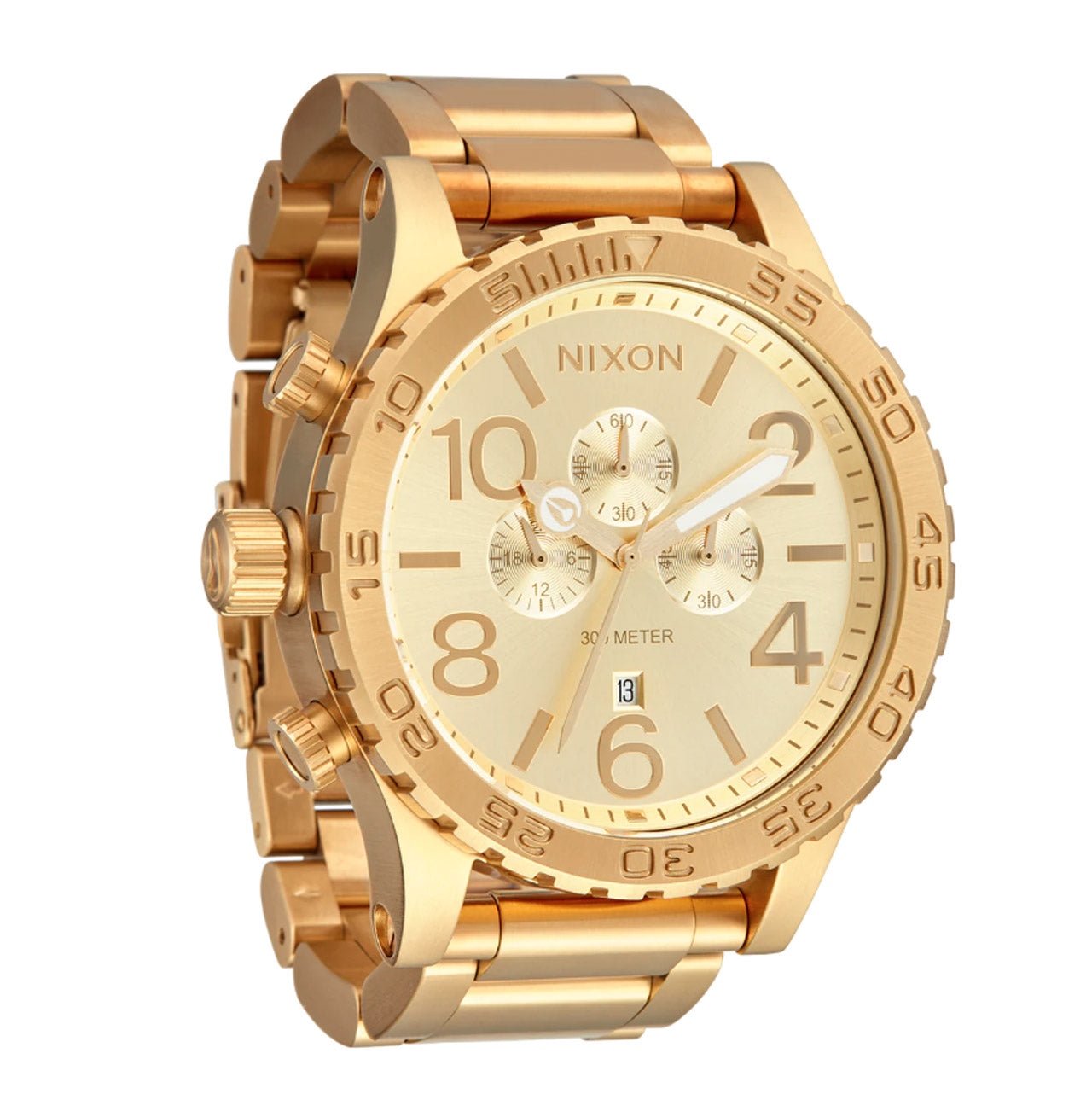 Nixon Gents 51-30 Chrono in Gold on Gold