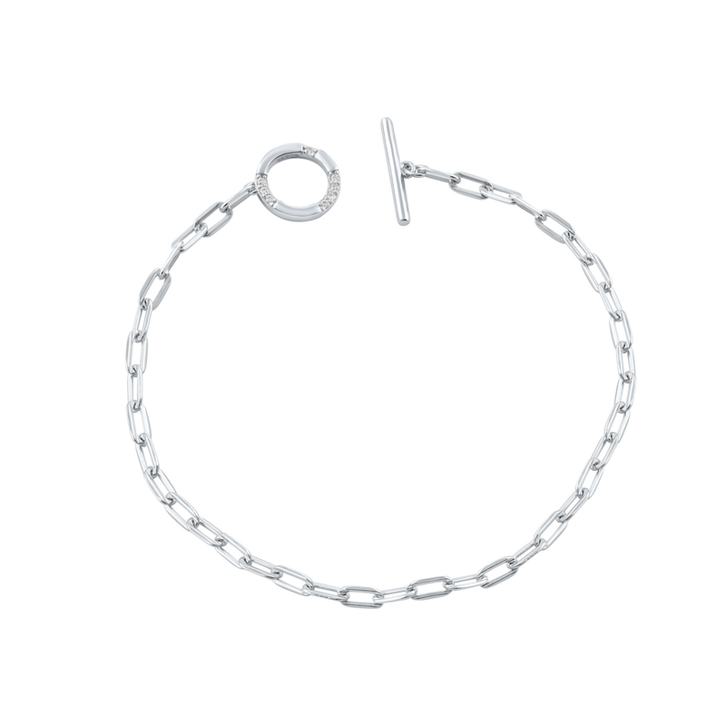 Georgini Alchemy Paperclip Fob Bracelet