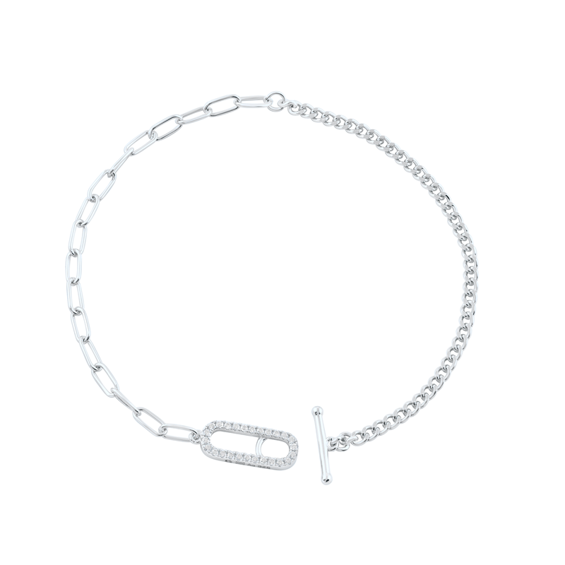 Georgini Alchemy Paperclip Silver Bracelet