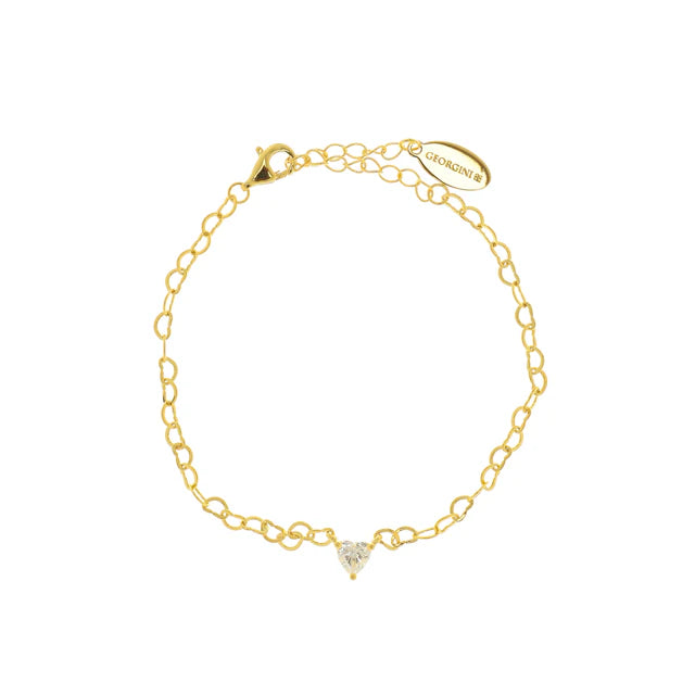 Georgini Sweetheart Yellow Gold Plated Chain Bracelet
