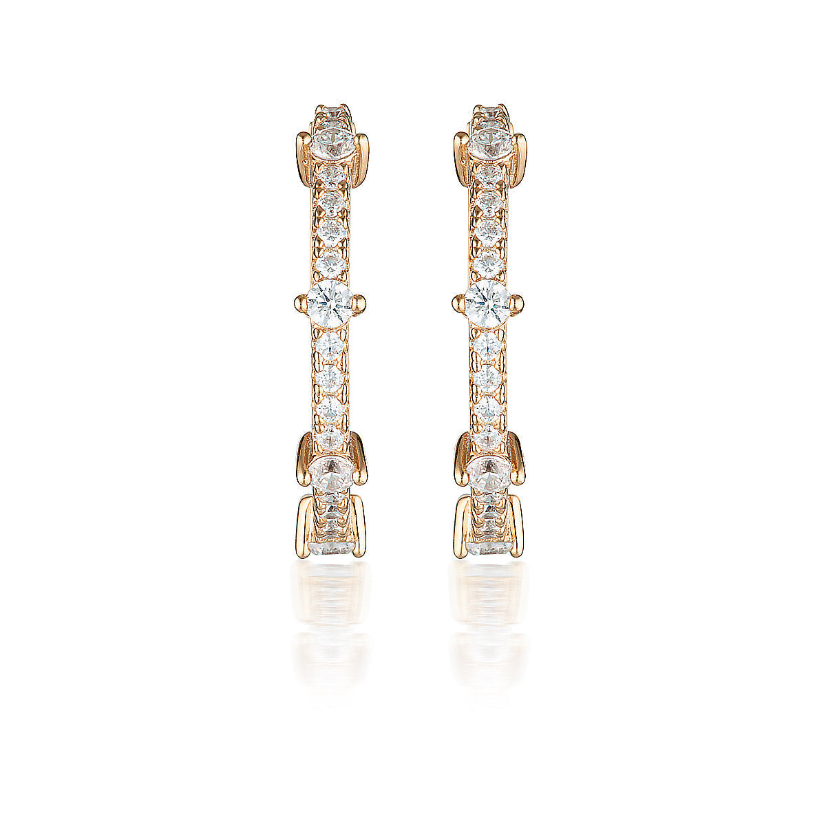 Georgini Red Carpet Gala Earrings Rose Gold