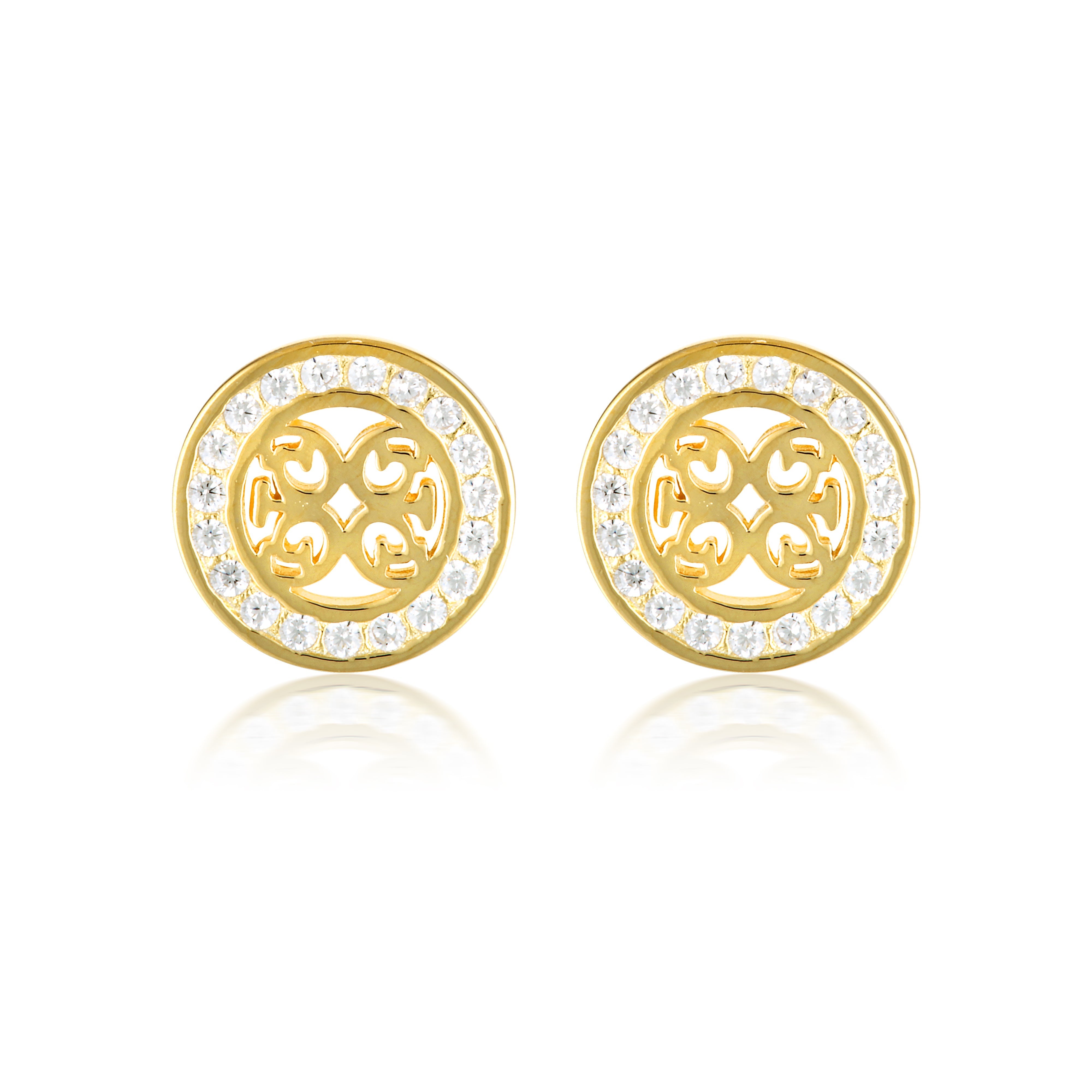 Georgini Signature Medalion Earrings Gold