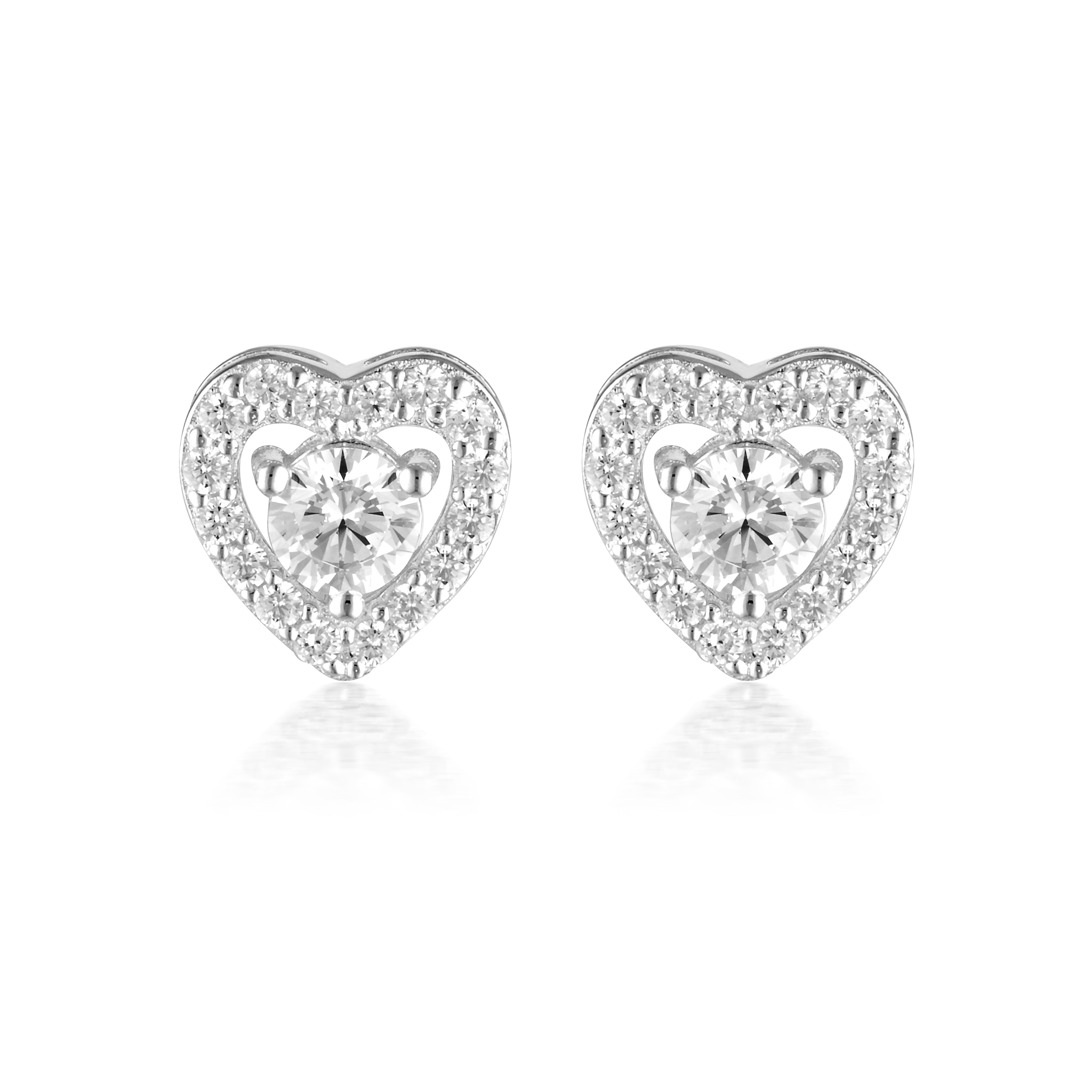 Georgini Signature Sealed With A Kiss Earrings Silver