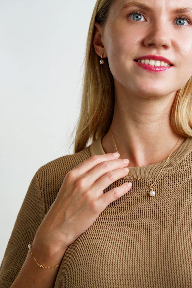 Georgini Adagio Yellow Gold Plated Touch of Sparkle Necklet