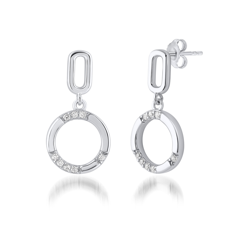 Georgini Alchemy Axis Silver Earrings