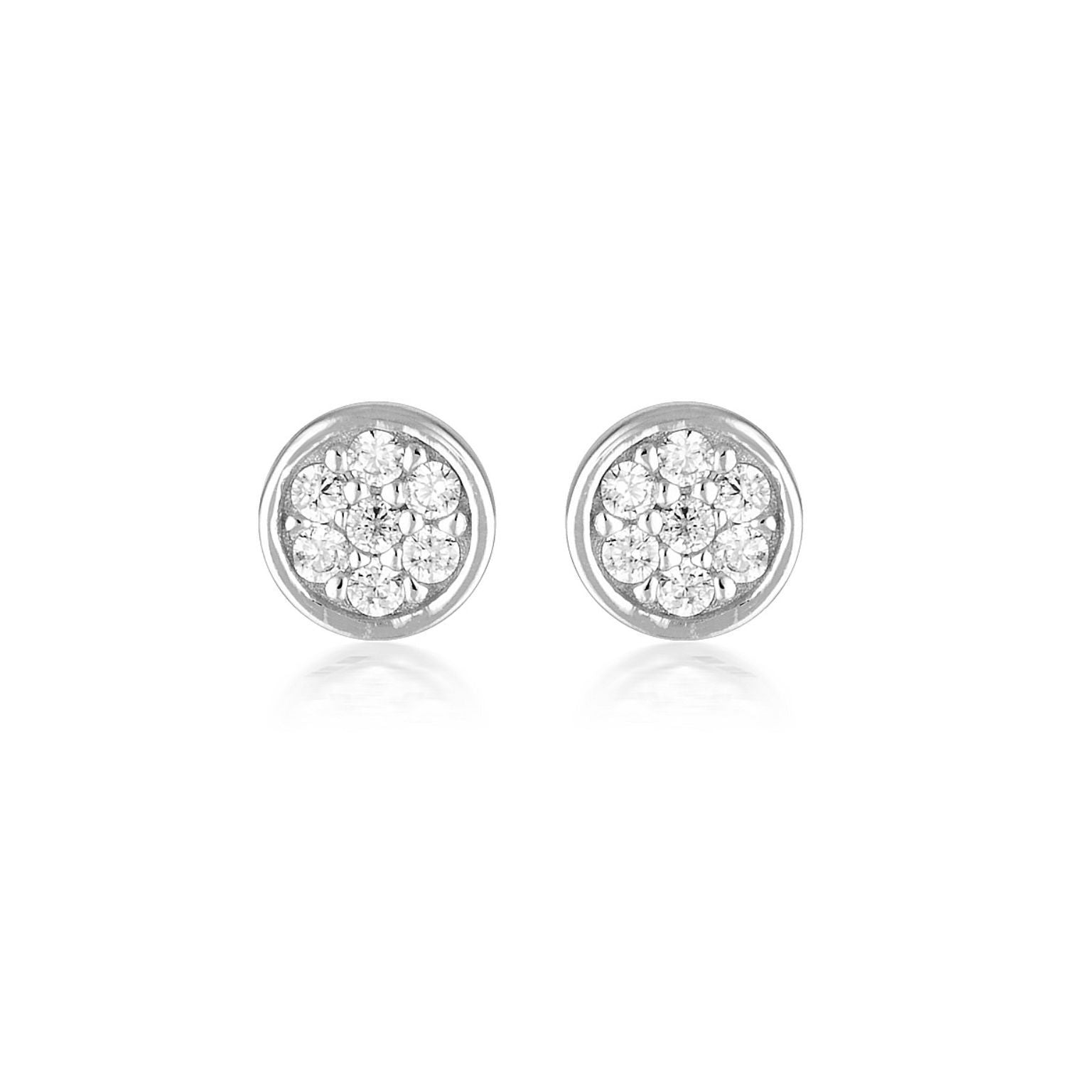 Georgini - Dotti Sterling Silver Cubic Zirconia Stud Earrings