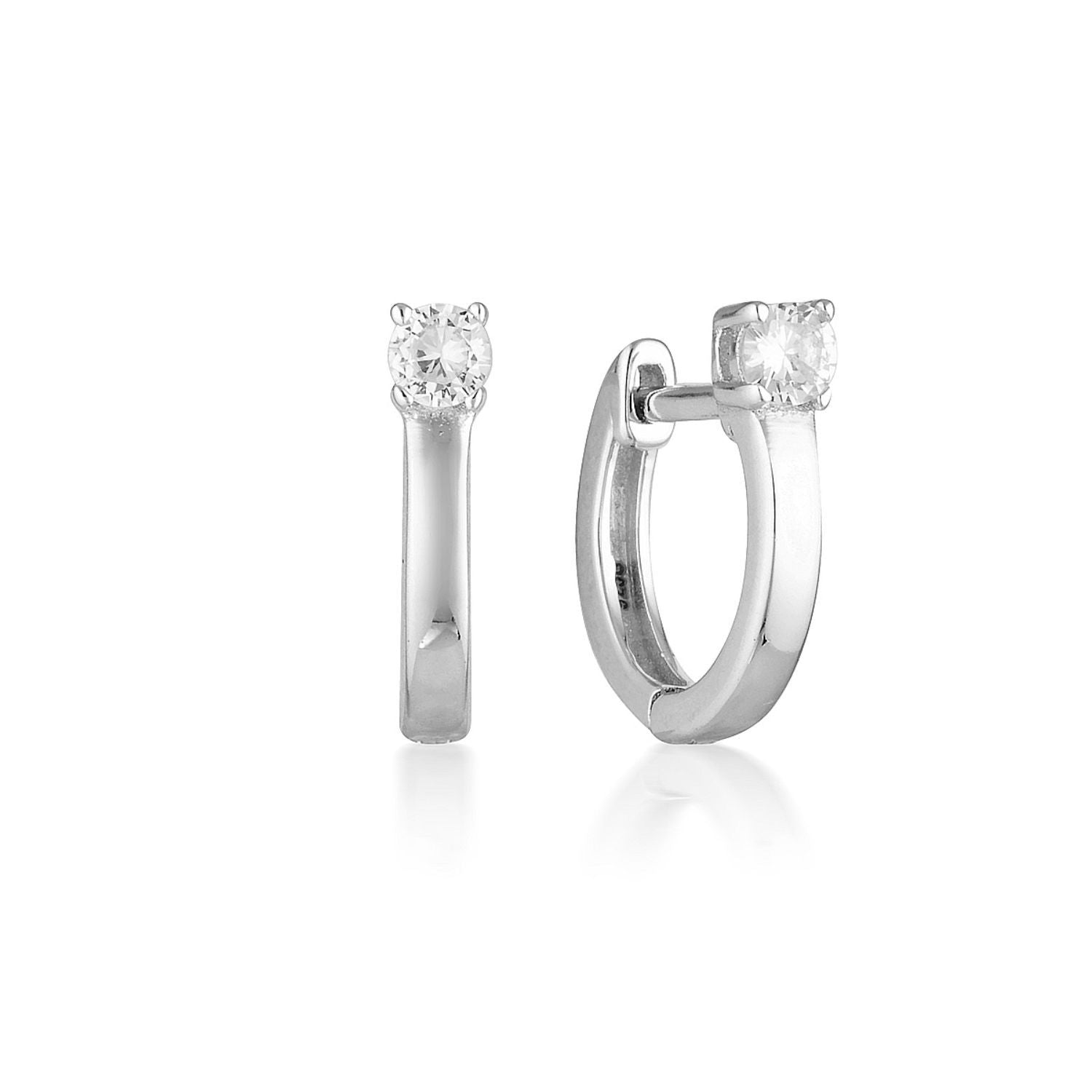 Georgini - Mia Sterling Silver Cubic Zirconia Hoop Earrings