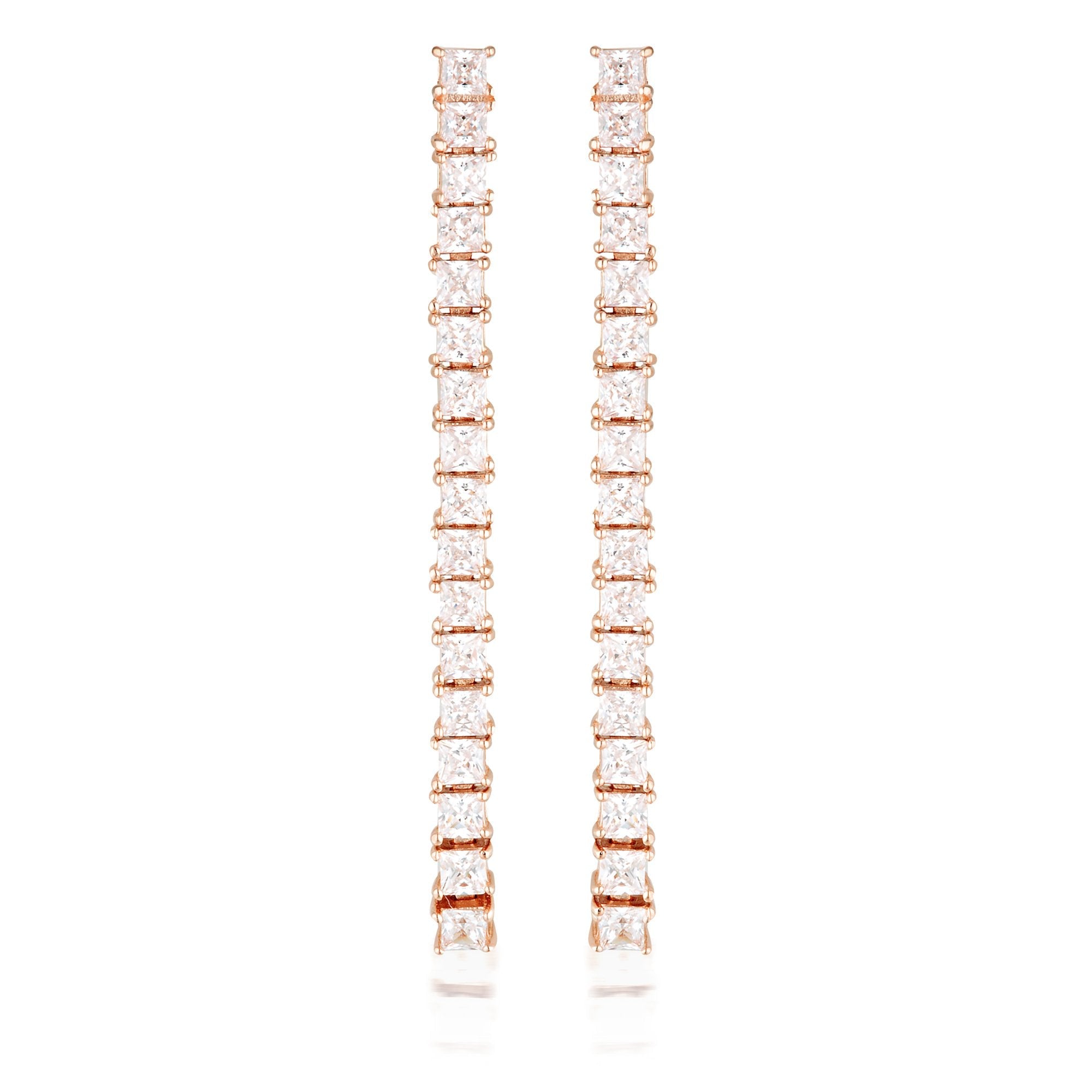 Georgini Iconic Bridal Vera Earrings Rose Gold