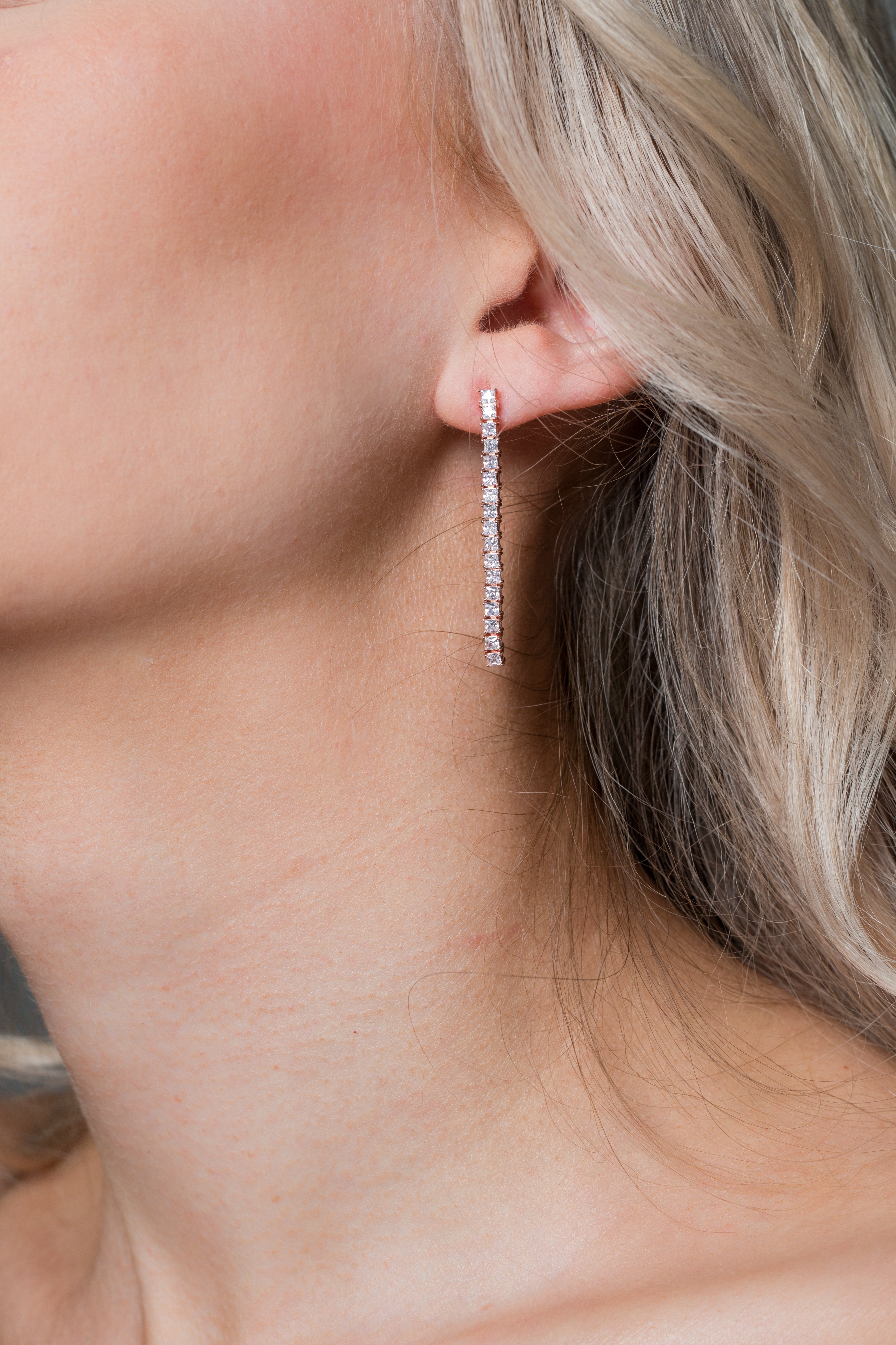 Georgini Iconic Bridal Vera Earrings Rose Gold